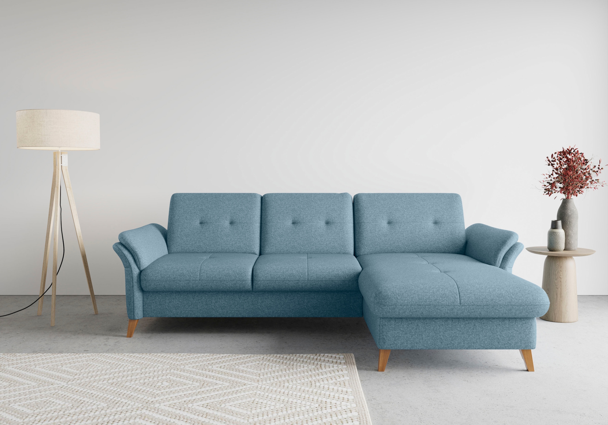 sit&more Ecksofa »Göteborg«, Sitztiefenverstellung und Federkern, wahlweise günstig online kaufen