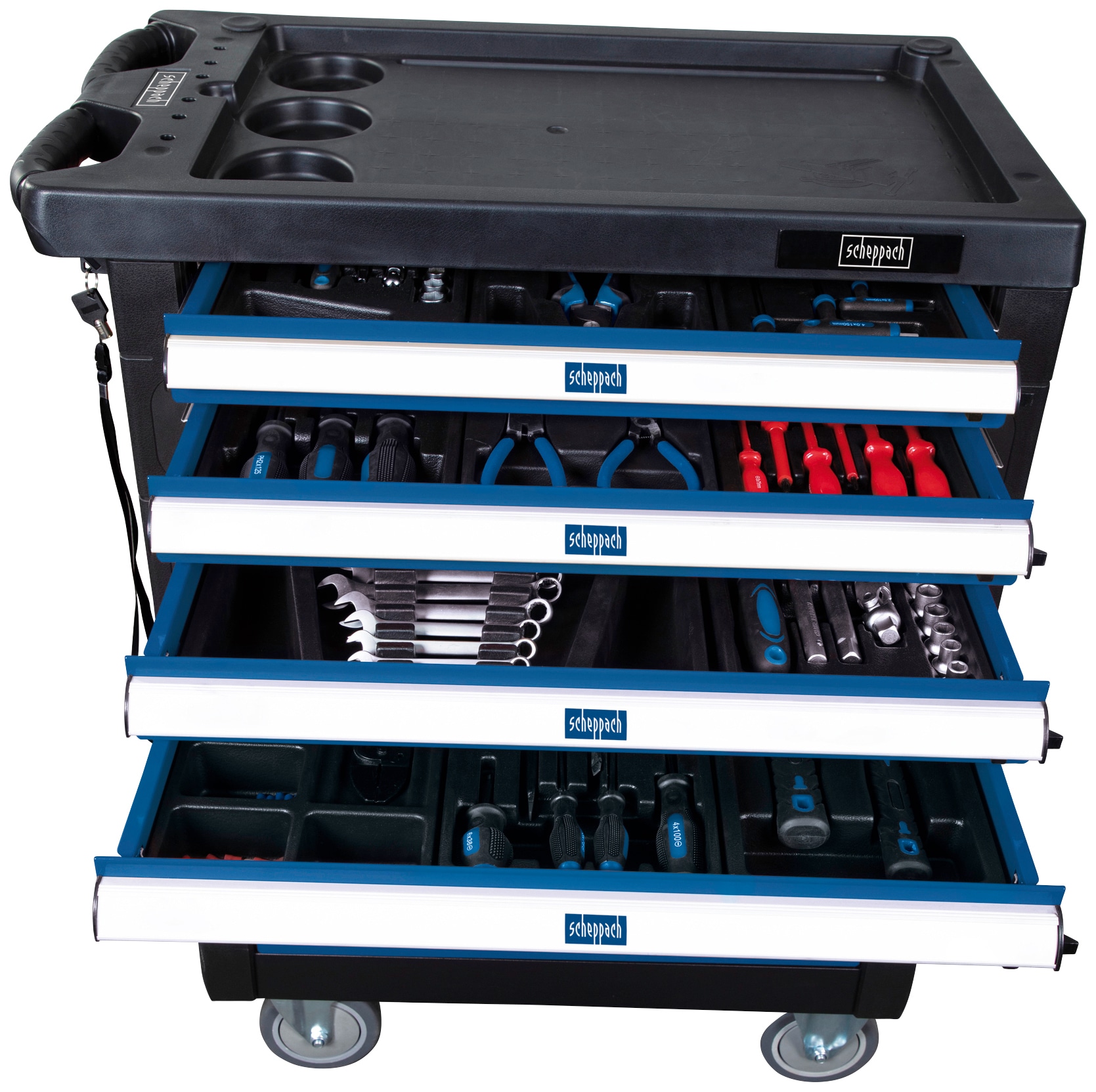 Scheppach Werkstattwagen »TW1000«, (236 tlg.), BxTxH: 46x77x97 cm