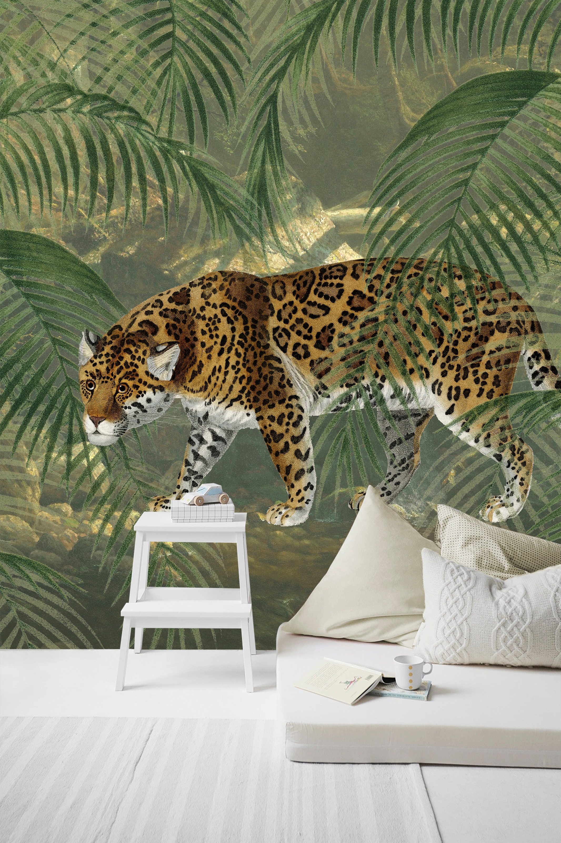 Art for the home Fototapete »Leopard«, botanisch, 280x200cm günstig online kaufen