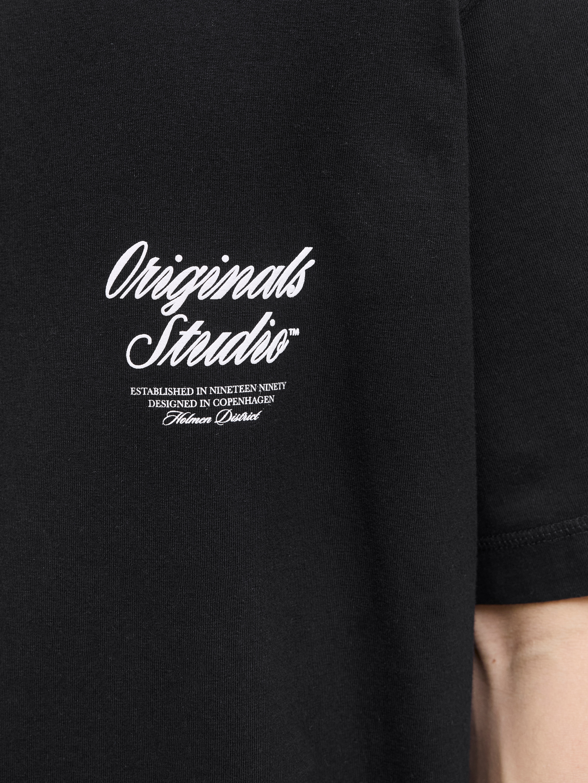 Jack & Jones Kurzarmshirt »JORNORREBRO TYPO TEE SS CREW NECK NOOS«