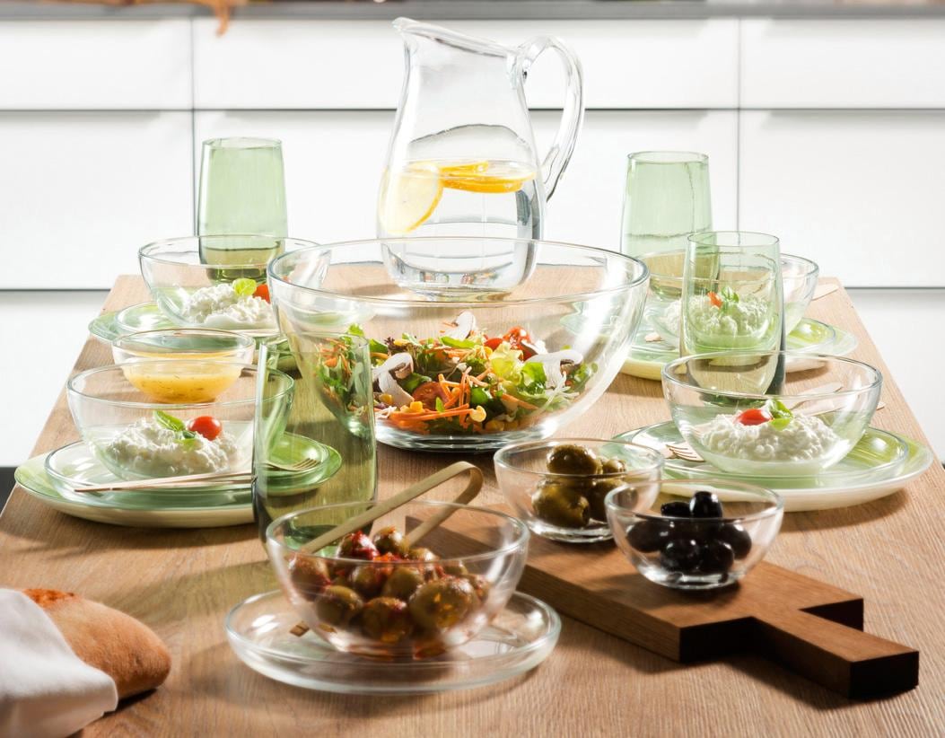LEONARDO Teller »Cucina«, (Set, 6 St.), Glas, Ø 18 cm