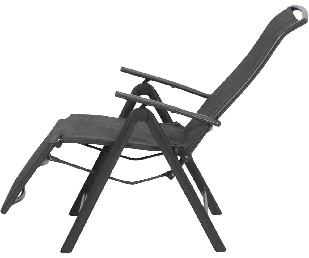 Siena Garden Gartensessel »Livorno SET 4x Relax anthrazit«, (Set, 4 St.)