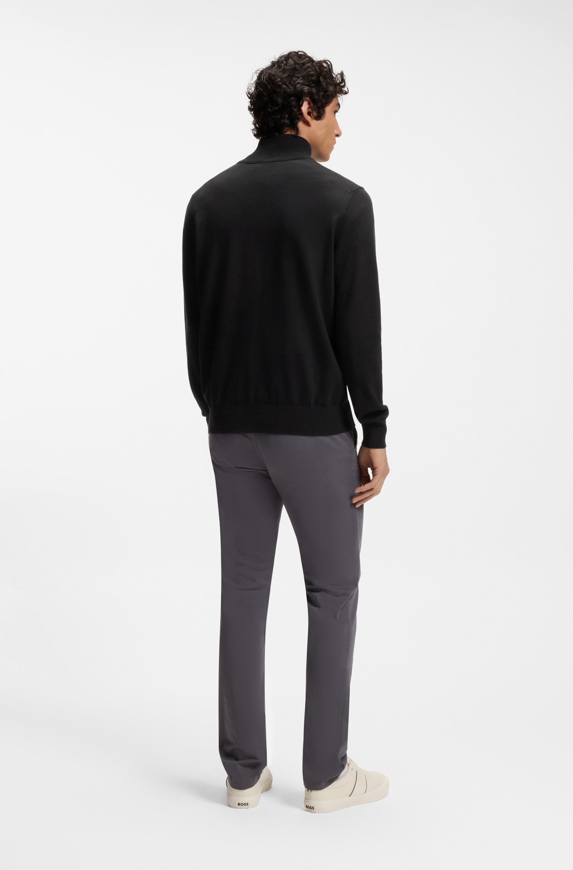 BOSS ORANGE »Kanobix« Regular fit, Stehkragen mit Reißverschluss, Ton-in-Ton Logo