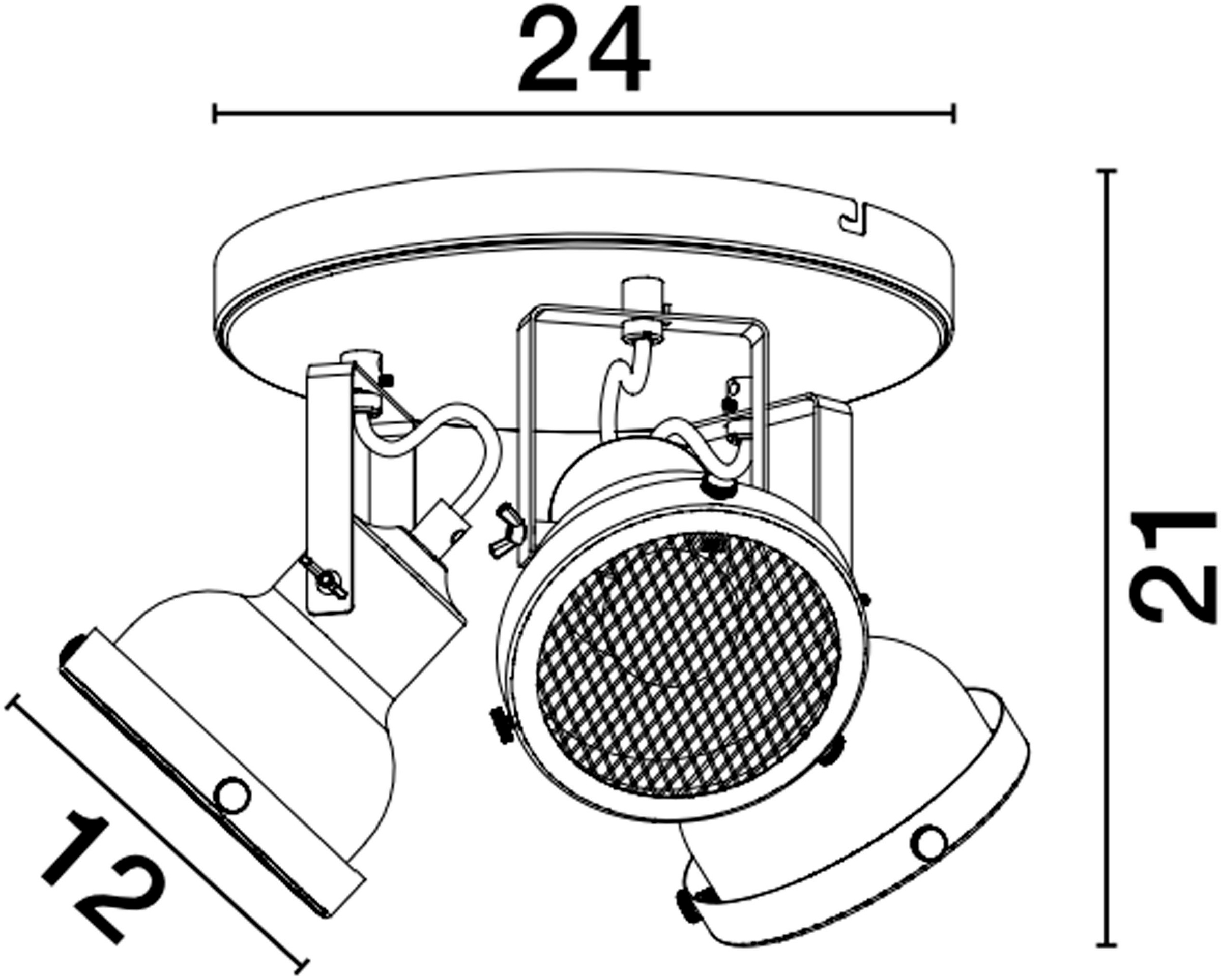 Nova Luce Deckenleuchte »RUVI« GU10 1 Stk. Ohne Beleuchtung