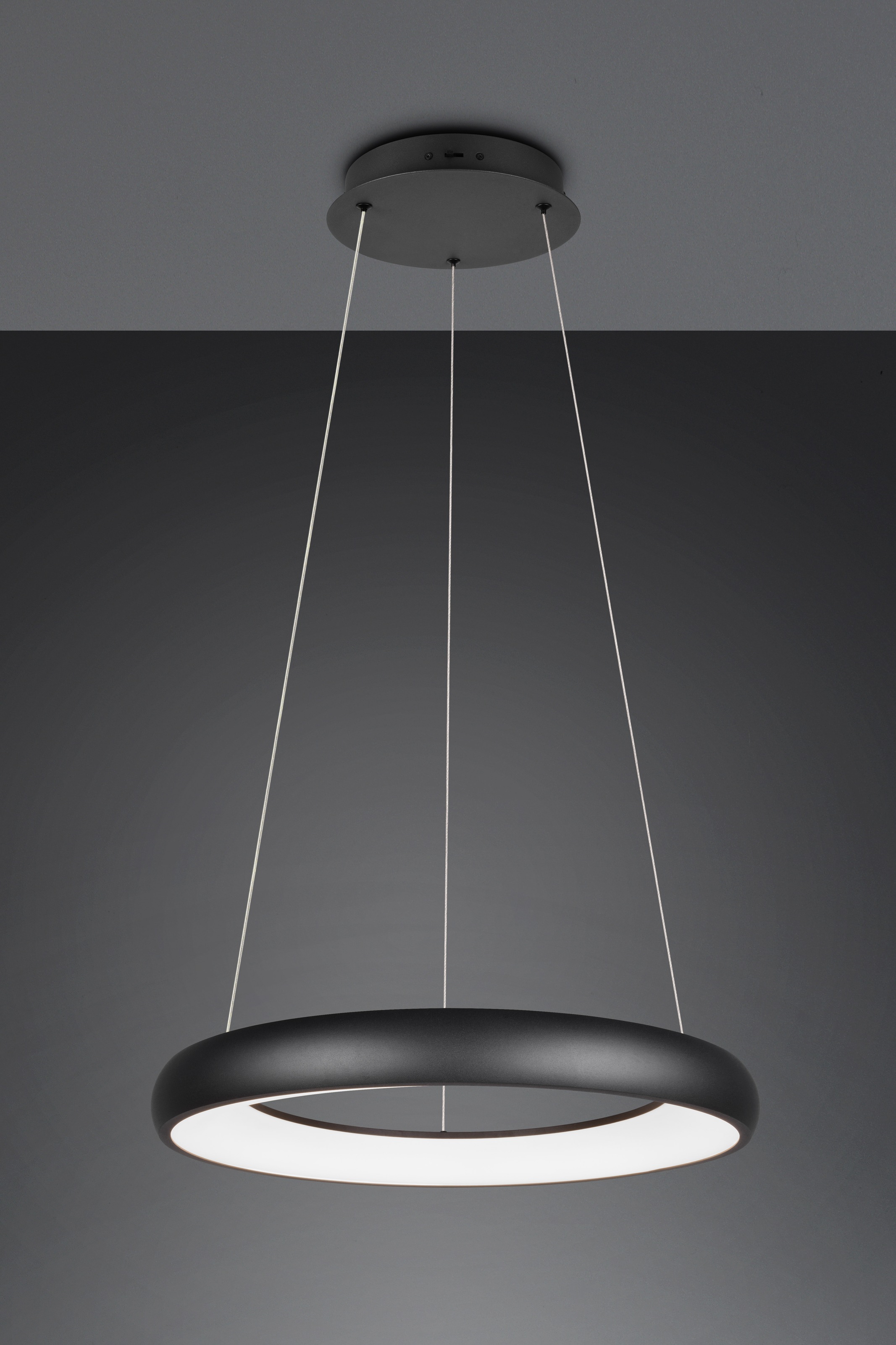 TRIO Leuchten LED Pendelleuchte »CARDONA, LED Ring Hängeleuchte, 4400 Lumen 38W, Lichtfarbe einstellbar«, 1 flammig, Leuchtmittel LED-Board | LED fest integriert, 2300/3000/4000K warmweiß bis kaltweiß, 3 Stufen dimmbar Höhe 150cm Ø62