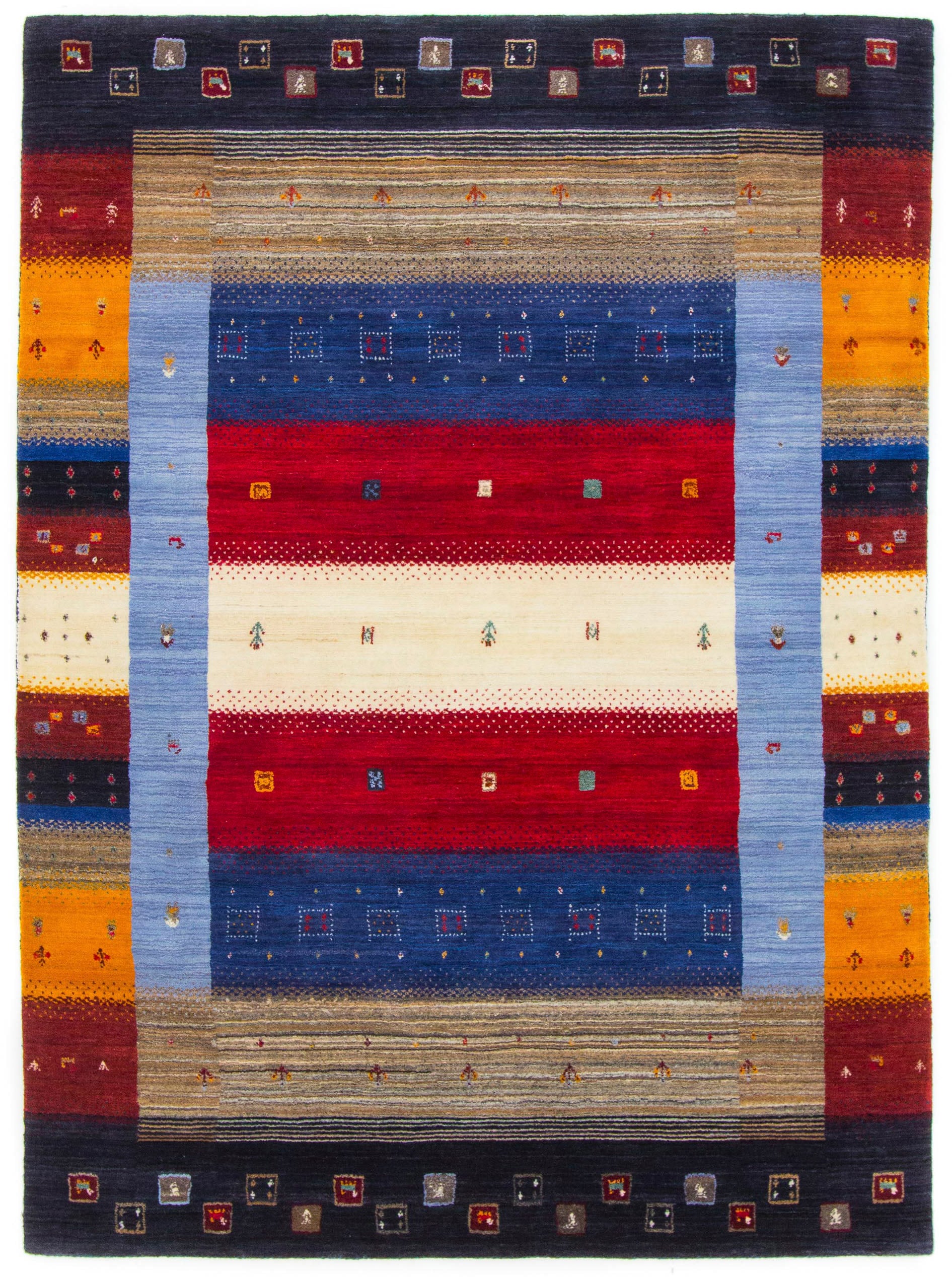 carpetfine Wollteppich »Gabbeh Don, auch als Läufer«, rechteckig, 15 mm Höh günstig online kaufen