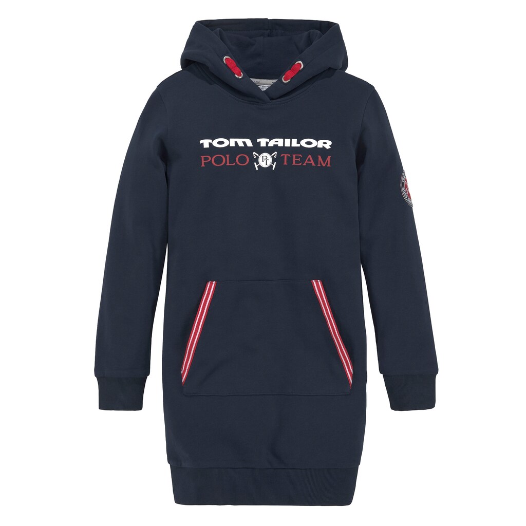 TOM TAILOR Polo Team Sweatkleid, mit Logodruck