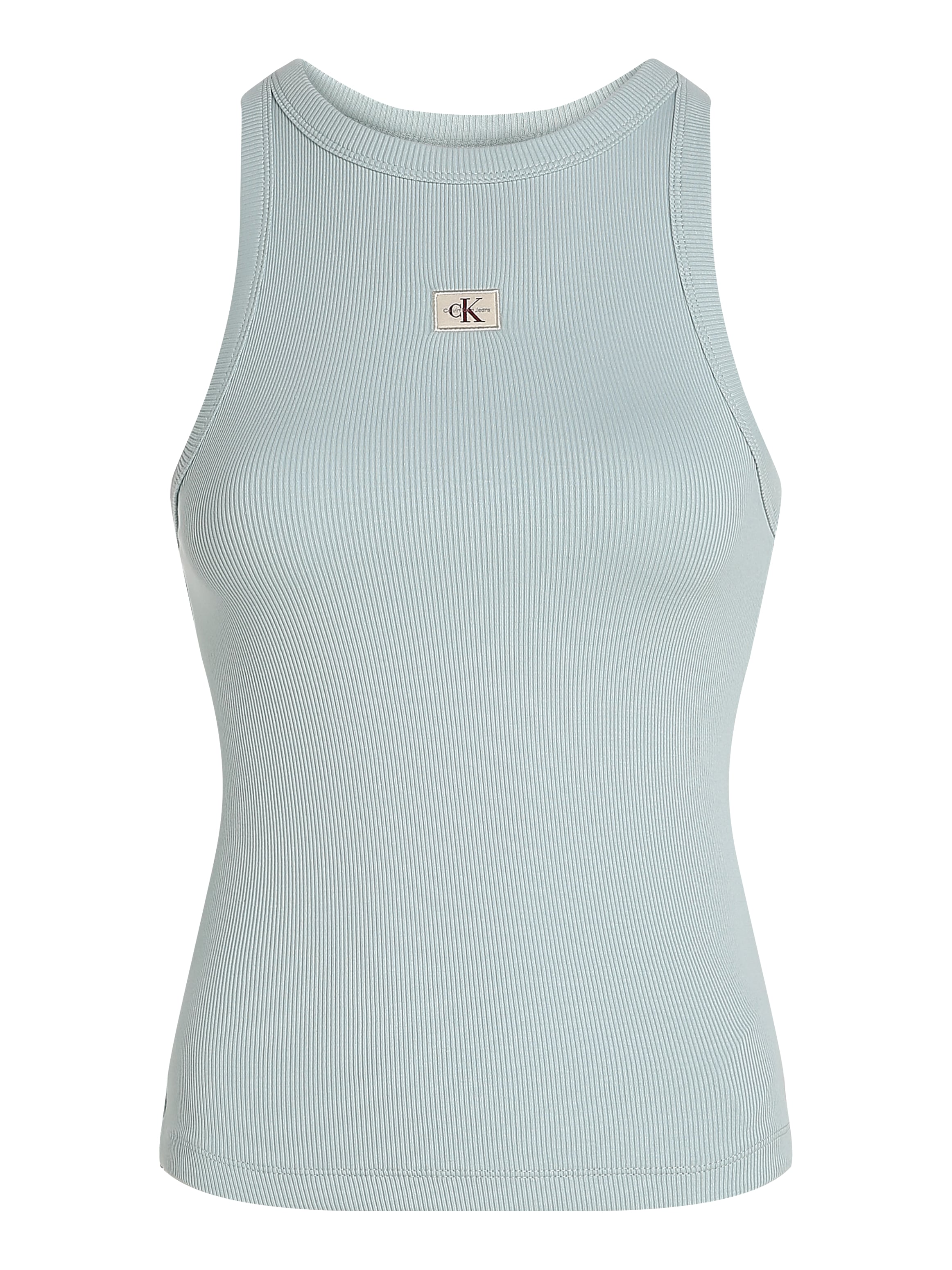 Calvin Klein Jeans Tanktop »WOVEN LABEL RIB TANK TOP«, mit Logo