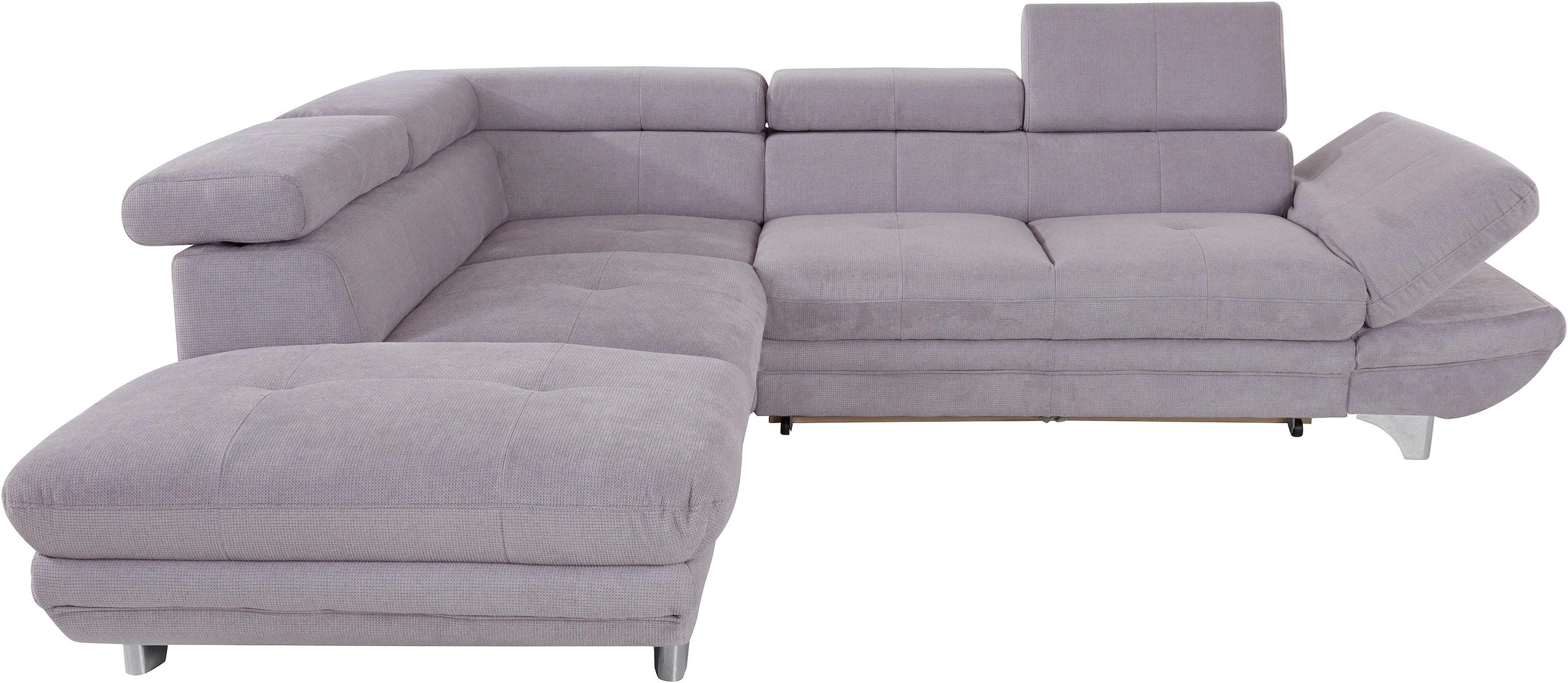 COTTA Ecksofa »Enterprise L-Form«, inklusive Kopf- und Armteilverstellung, wahlweise mit Bettfunktion