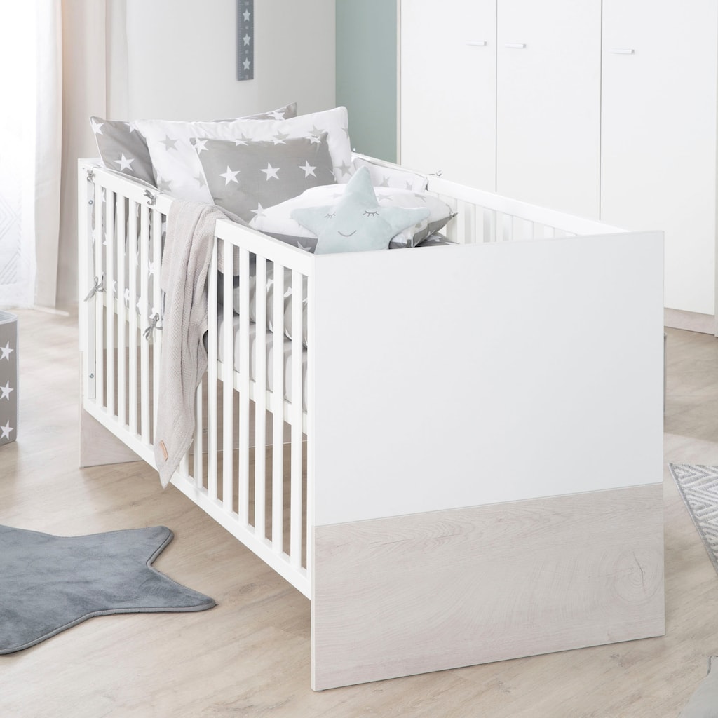 roba® Babymöbel-Set »Julia«, (Spar-Set, 2 St., Gitterbett, Wickelkommode)