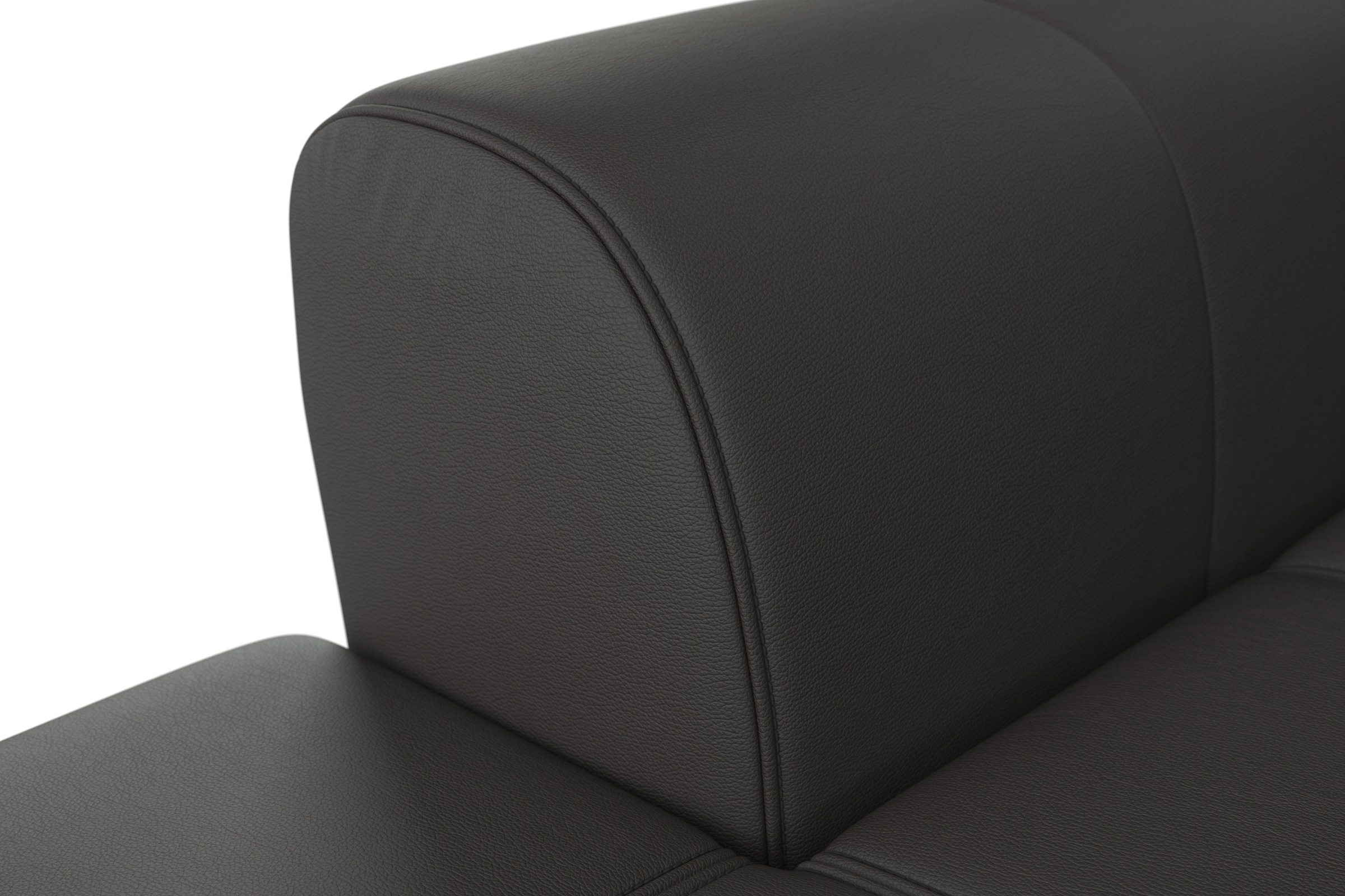 sit&more Ecksofa »Bendigo L-Form«, inklusive Sitztiefenverstellung, Bodenfreiheit 12 cm, in 2 Fußfarben