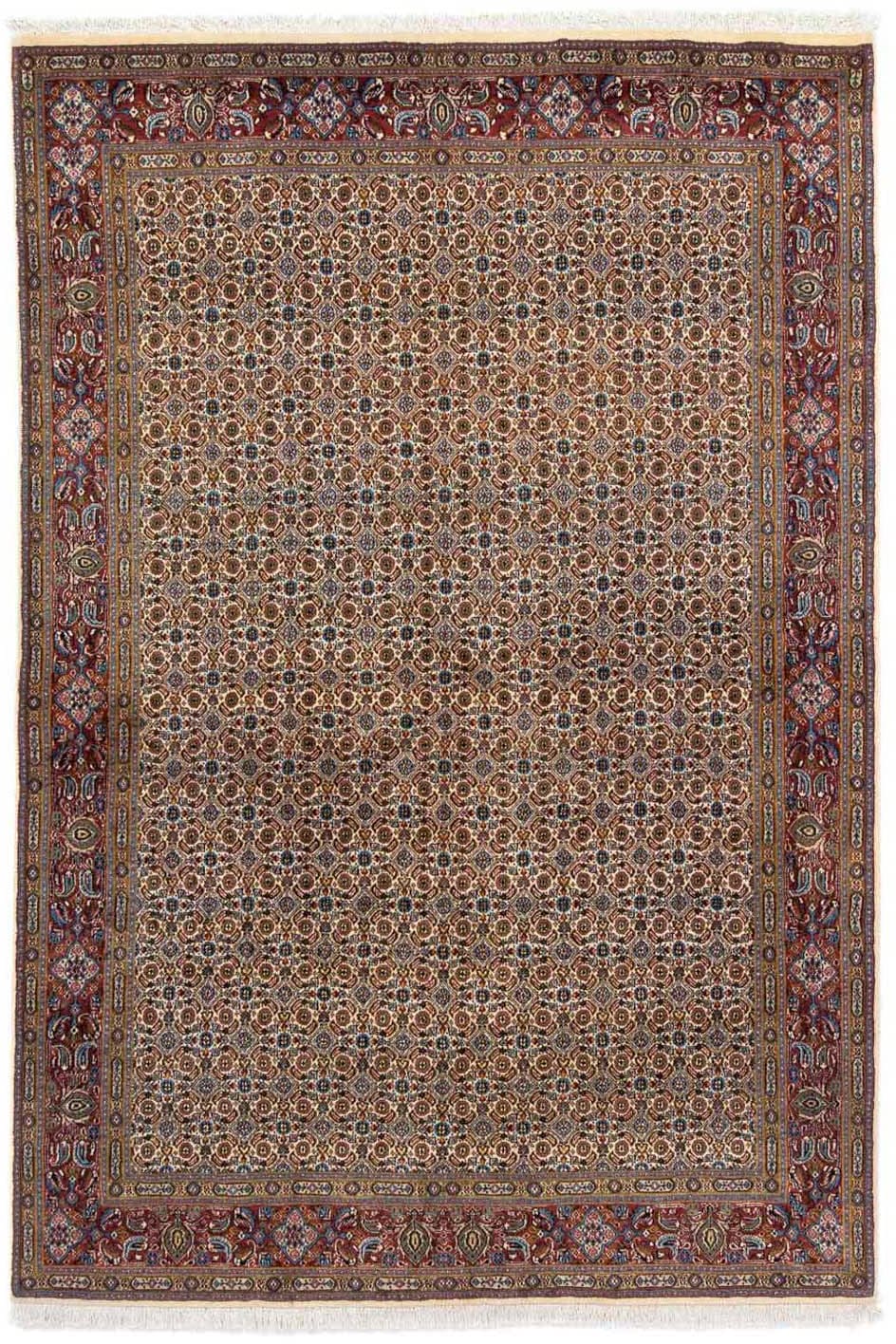 morgenland Wollteppich »Moud Medaillon Beige 200 x 153 cm«, rechteckig, 10 günstig online kaufen