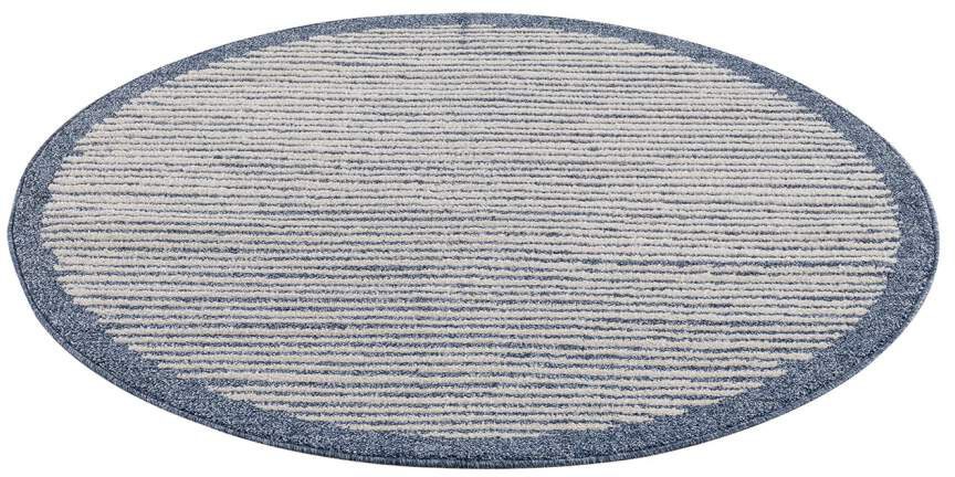 Carpet City Teppich »Art 2231«, rund, 7 mm Höhe, Kurzflor, Streifen-Muster, ideal für Flur & Diele