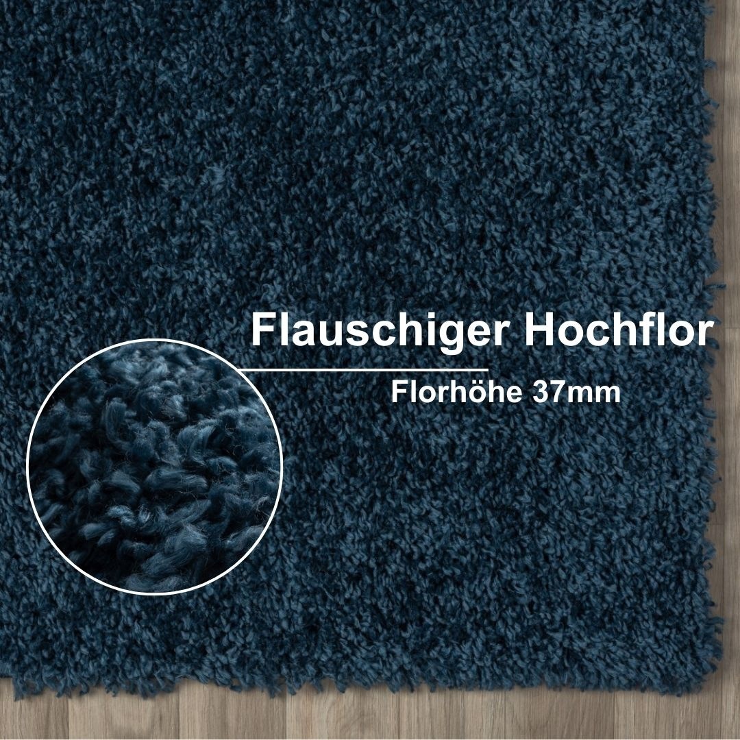 5. Bild von Myflair Möbel & Accessoires Hochflor-Teppich »My Shaggy«, rechteckig, Shaggy, Uni-Farben, leicht glänzend, Microfaser, extra flauschig