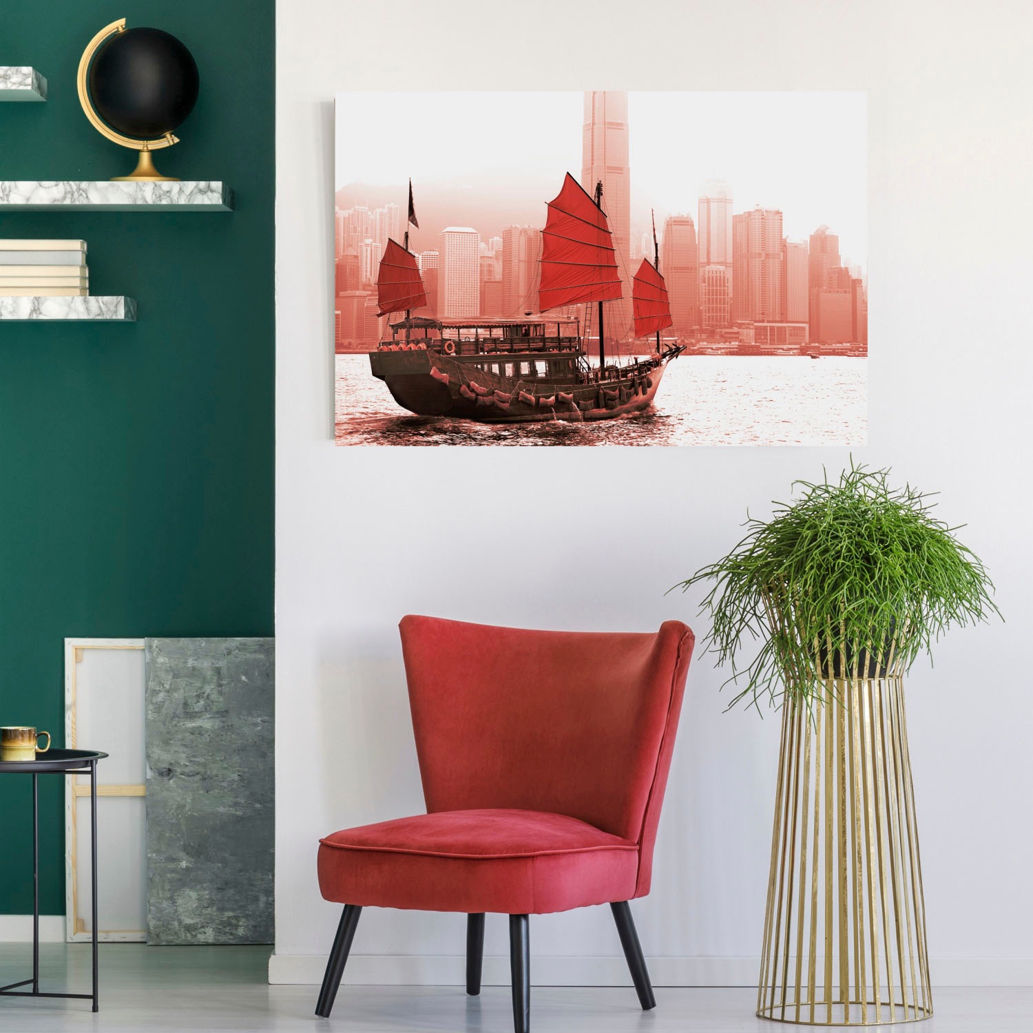 queence Acrylglasbild »Schiff«, Skyline-Gebäude-Städte-Bilder von Booten & günstig online kaufen