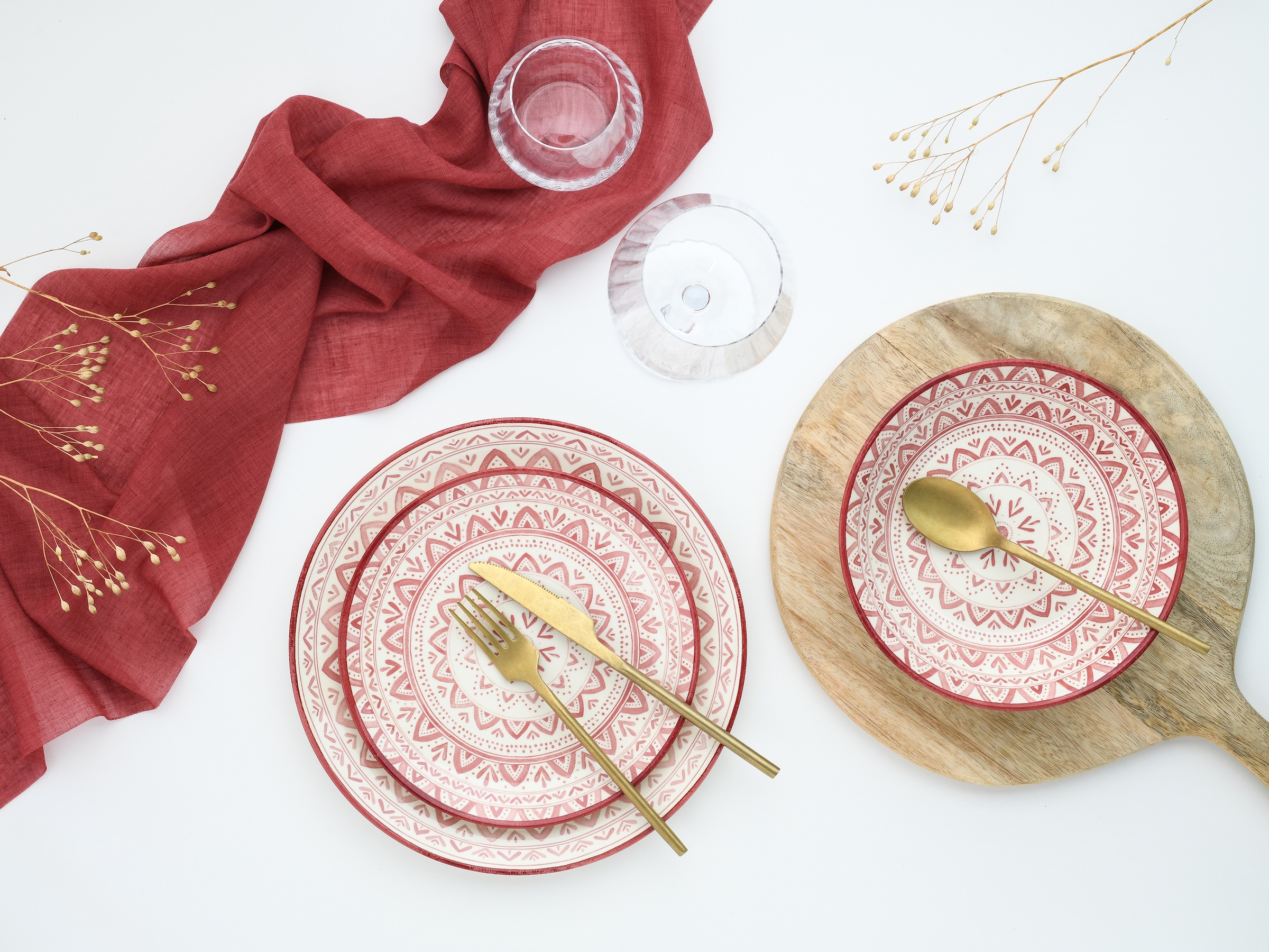 CreaTable Teller-Set »Mexico, Teller Set 18-tlg« Traditionelle Motive