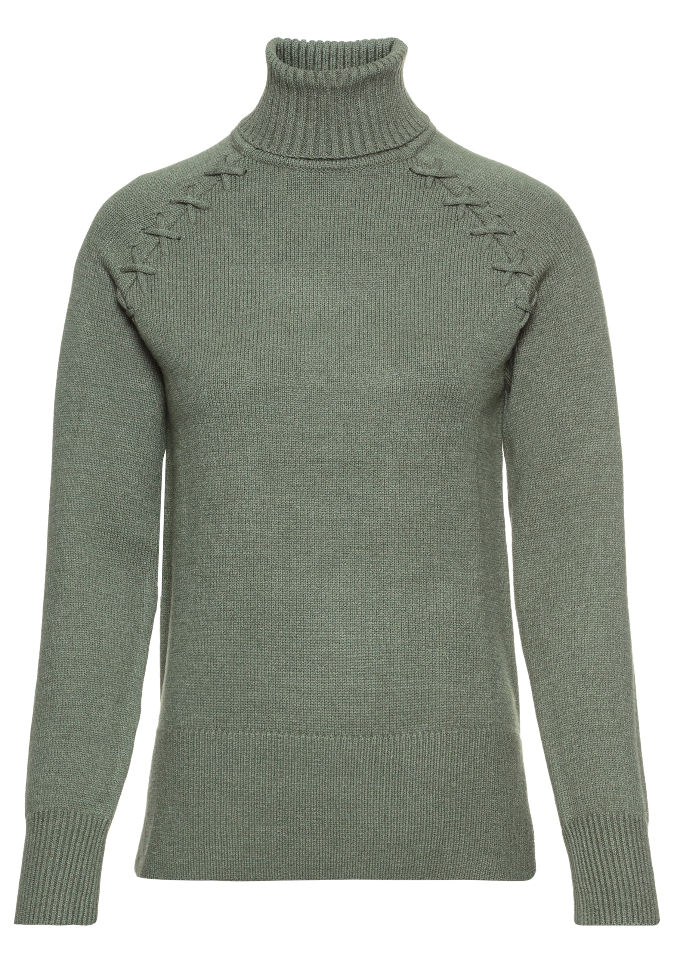 Laura Scott Rollkragenpullover, mit Flechtdetail