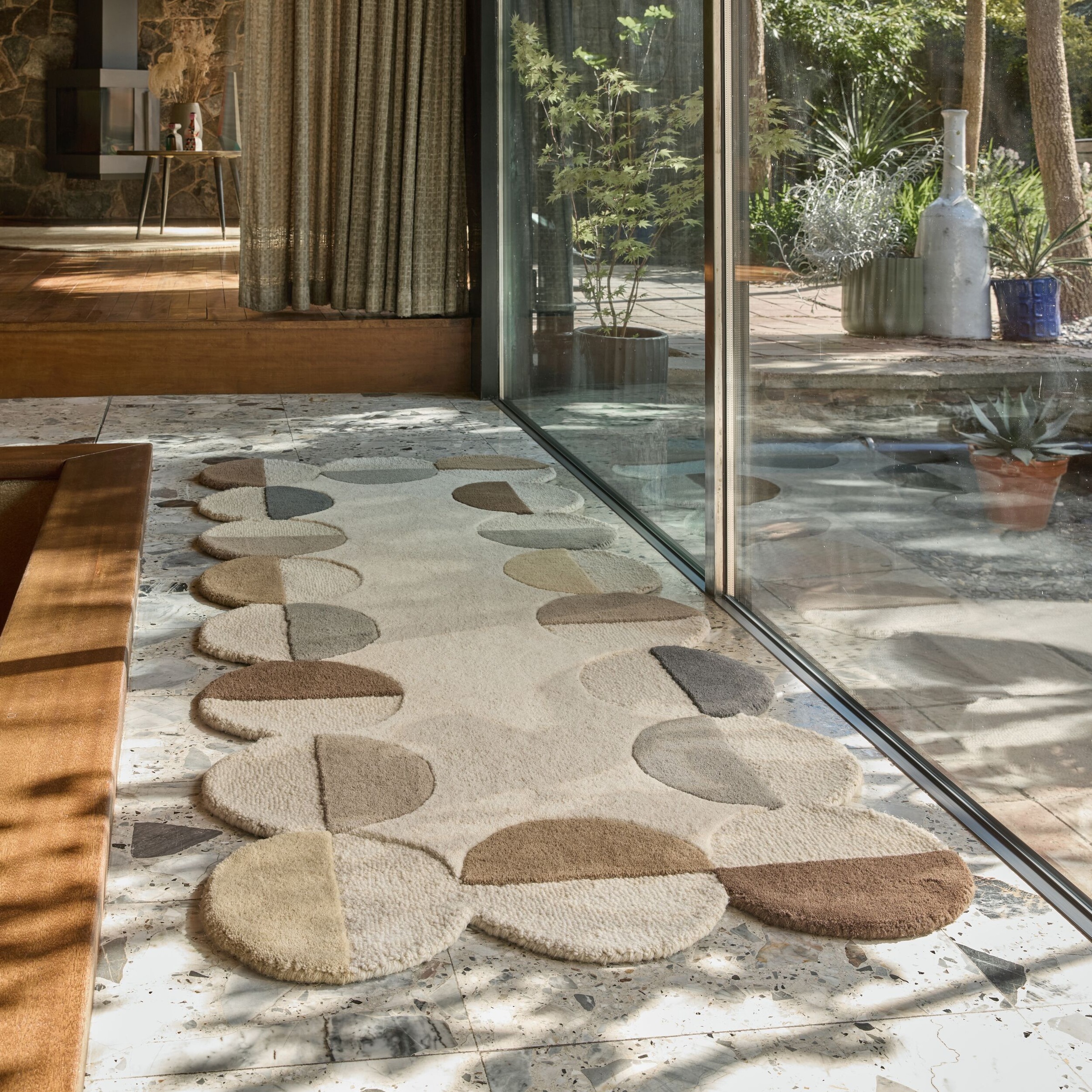 FLAIR RUGS Wollteppich »Mia Scallop«, rechteckig, 12 mm Höhe, in Jakobsmusc günstig online kaufen
