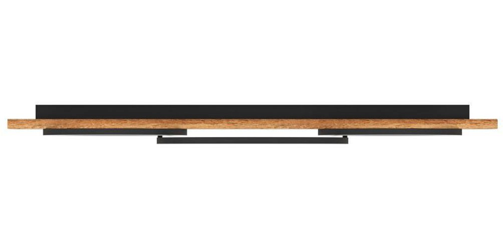 EGLO Deckenleuchte »BOYAL«, 3 flammig, Leuchtmittel LED-Modul | LED fest integriert, Deckenlampe, Küchenlampe, Flurlampe in Schwarz und Braun rustikal