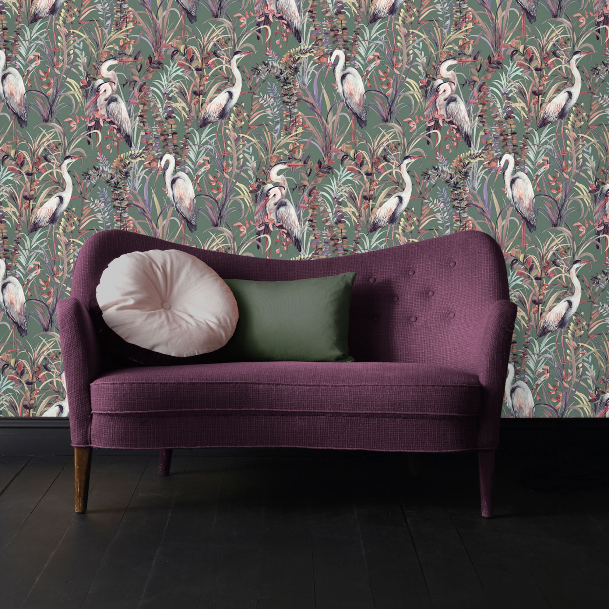 Sublime Vliestapete »Tropischer Reiher« neutral geprägt 10mx52cm (ca. 5m2) günstig online kaufen
