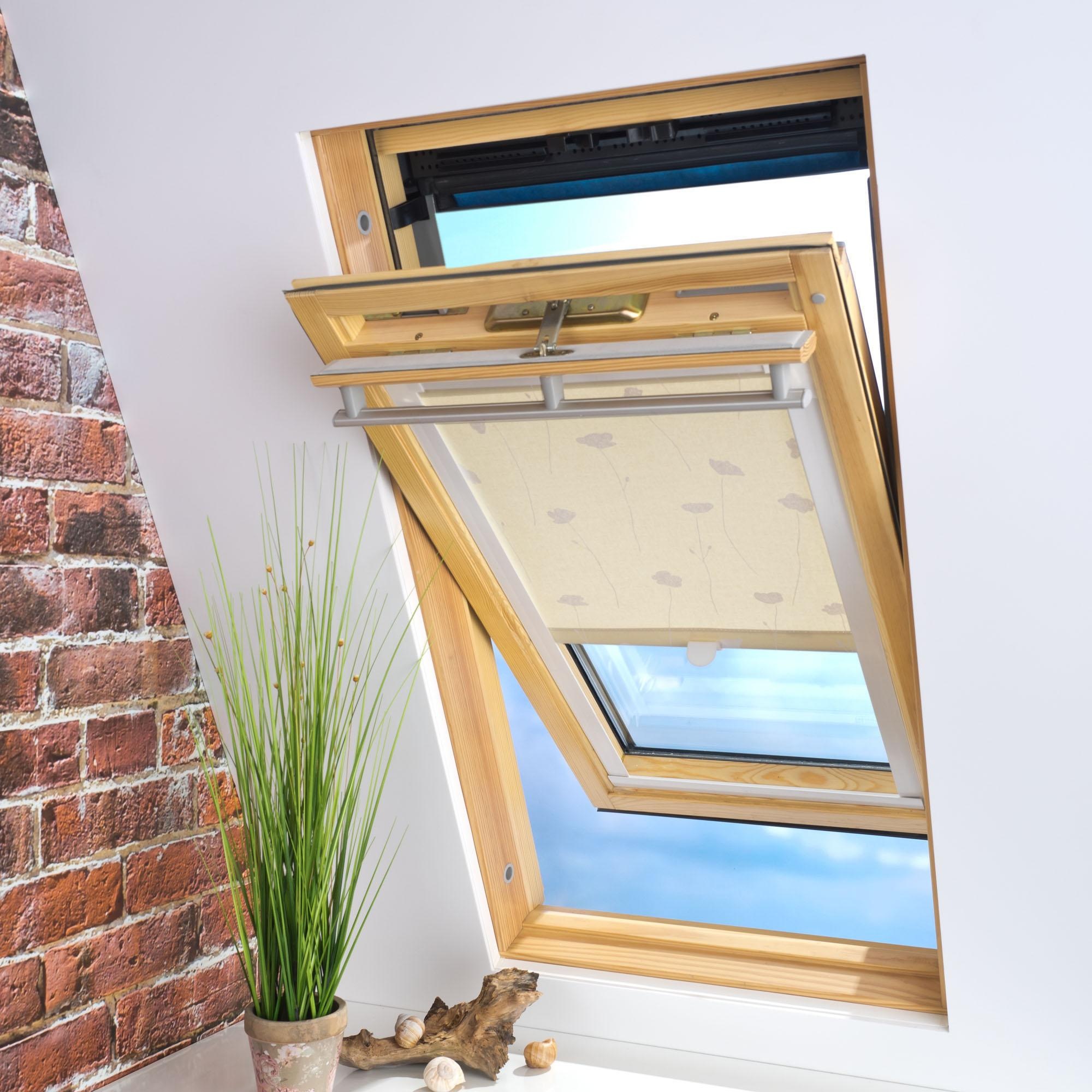 Liedeco Dachfensterrollo »Dekor«, Lichtschutz, in Führungsschienen, Dachfensterrollo Dekor