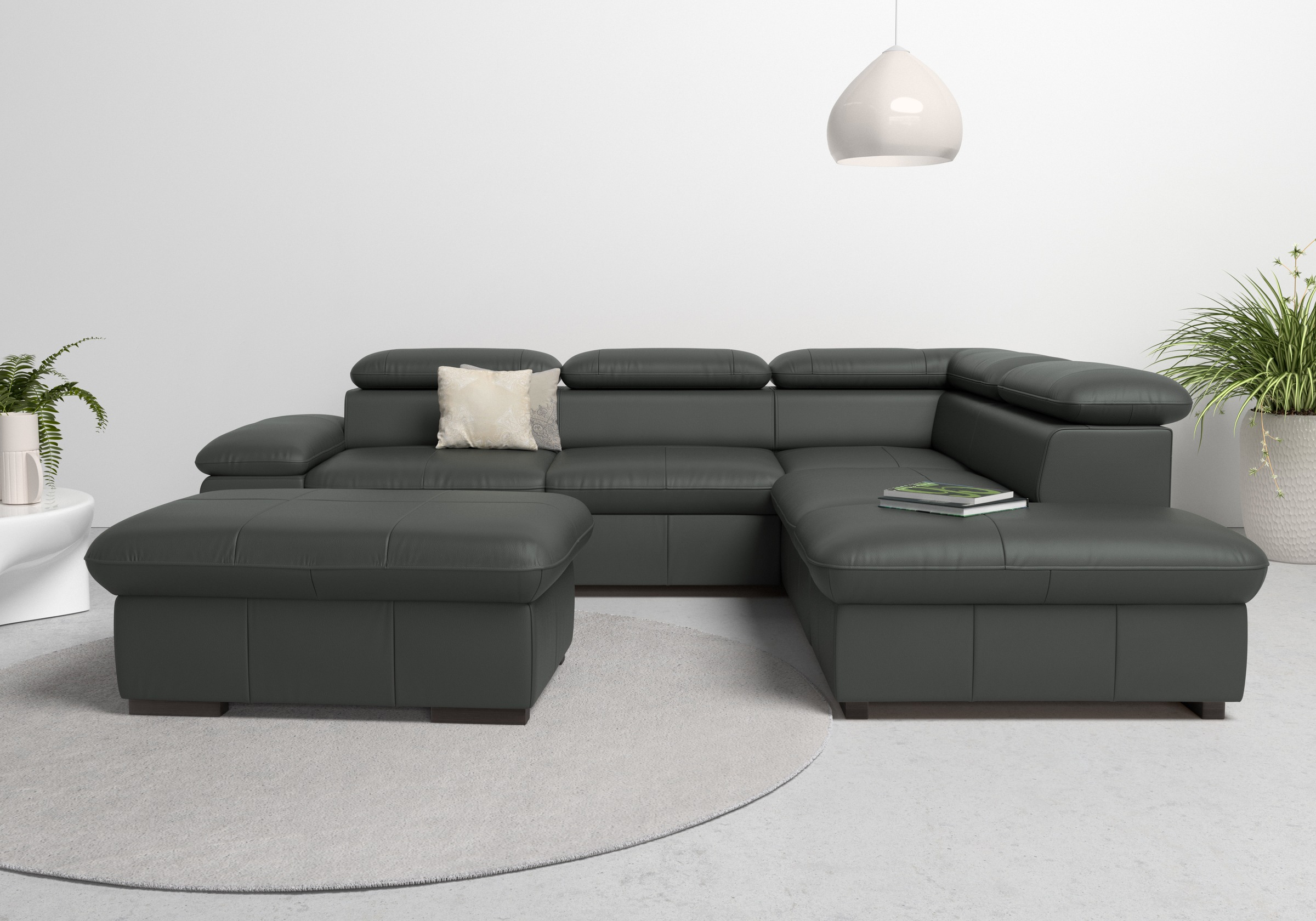 Home affaire Ecksofa »Alberto L-Form«, mit Kopfteilverstellung, wahlweise m günstig online kaufen