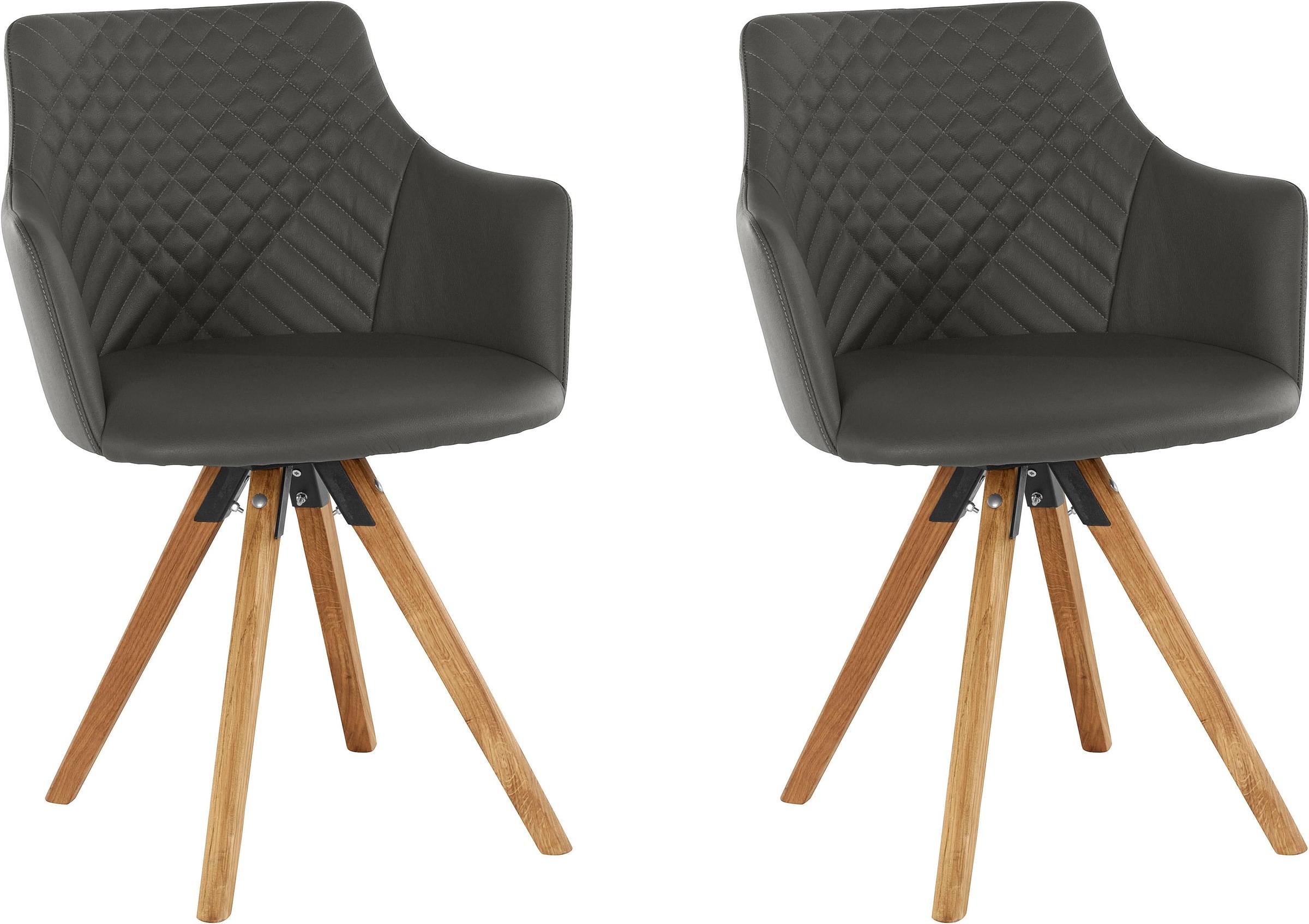 Home affaire Armlehnstuhl »LISABON« (Set) 2 Stk.mit Drehfunktion, Bezug aus günstig online kaufen