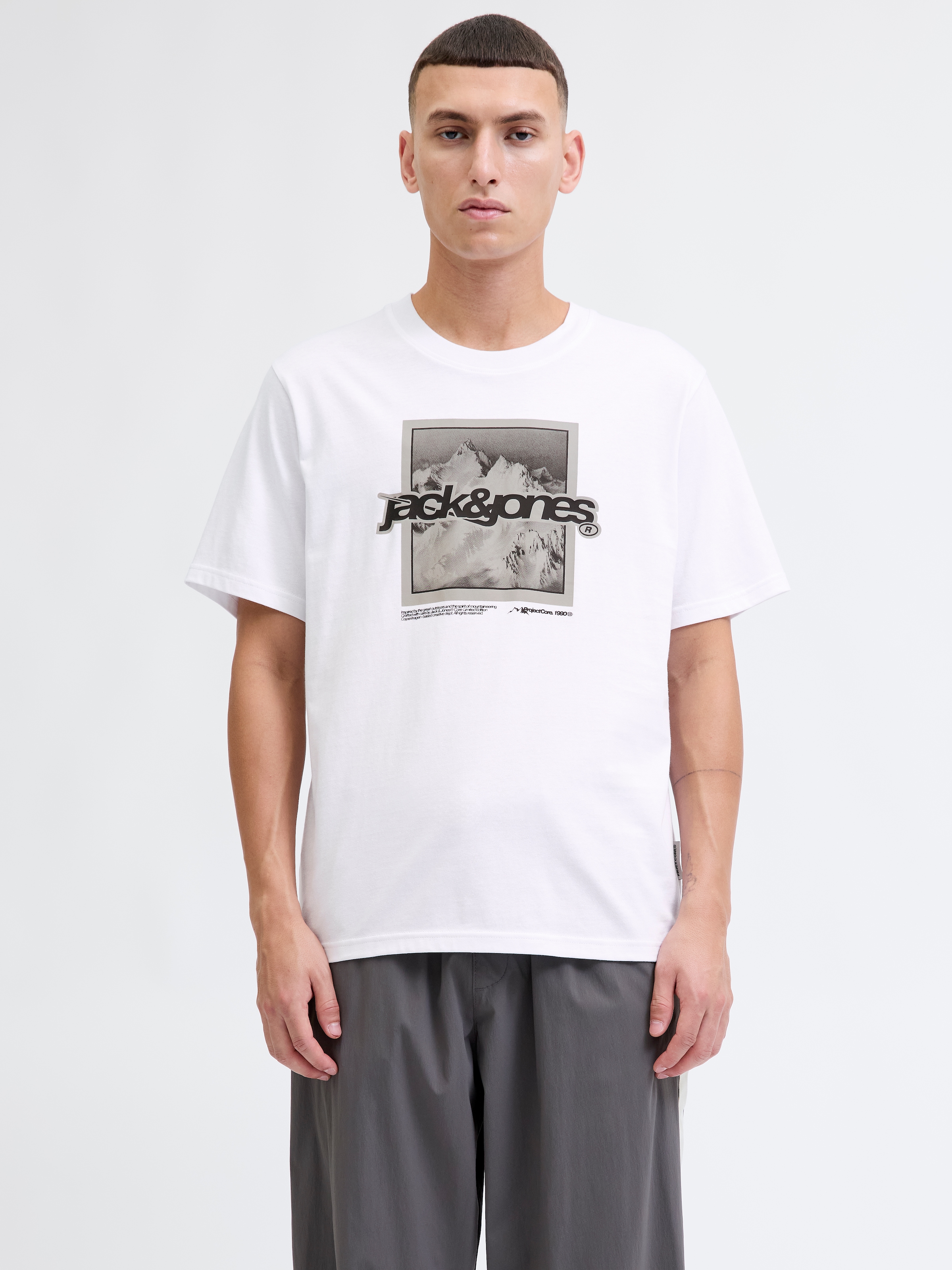 Jack & Jones T-Shirt »JCOFLARE BRAINDING TEE SS CREW NECK«