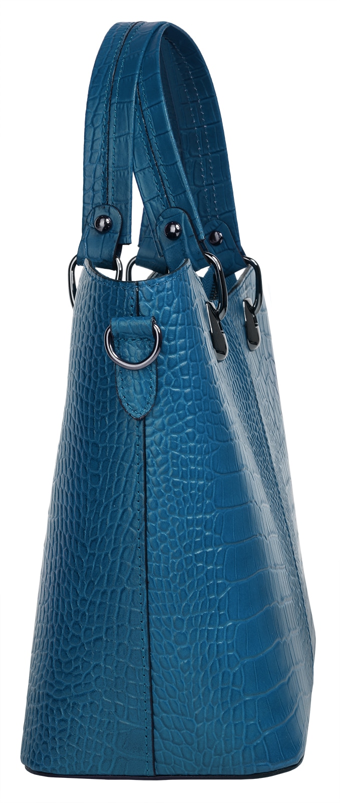 Cluty Henkeltasche, echt Leder, Made in Italy