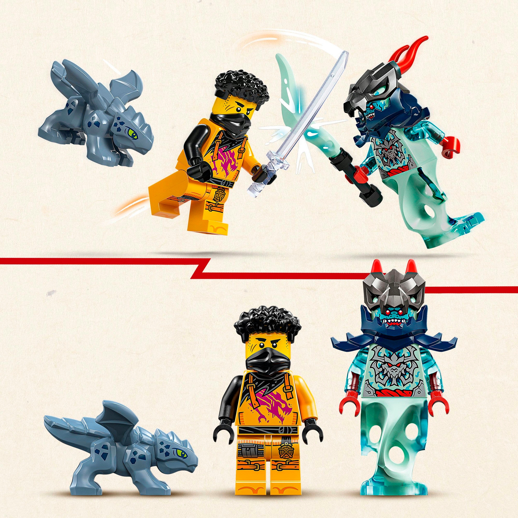 LEGO® Konstruktionsspielsteine »Arins Spinjitzumech (71839), LEGO Ninjago«, (213 St.), Made in Europe