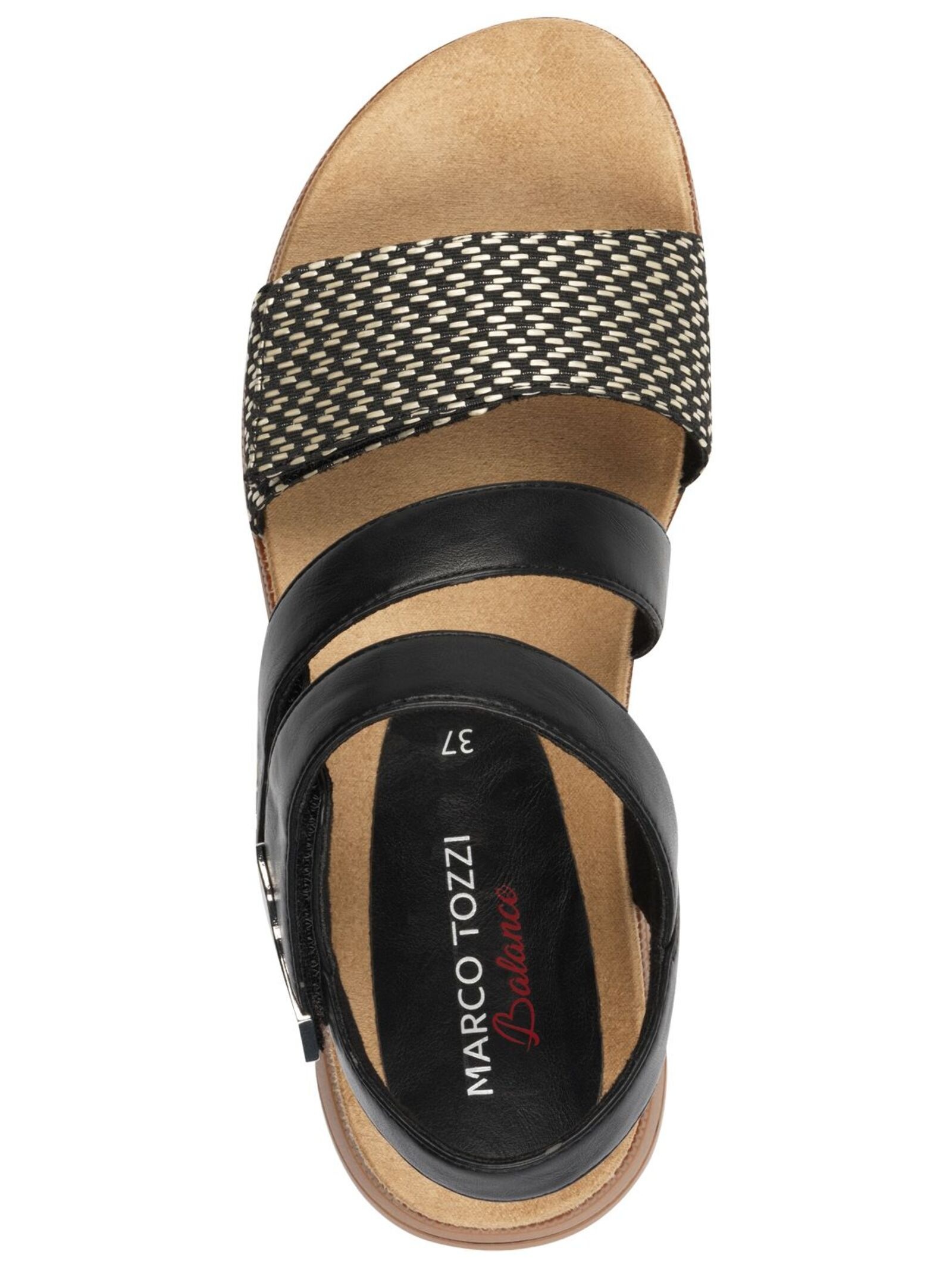 MARCO TOZZI Riemchensandale »Marco Tozzi Sandalen Lederimitat/Textil«