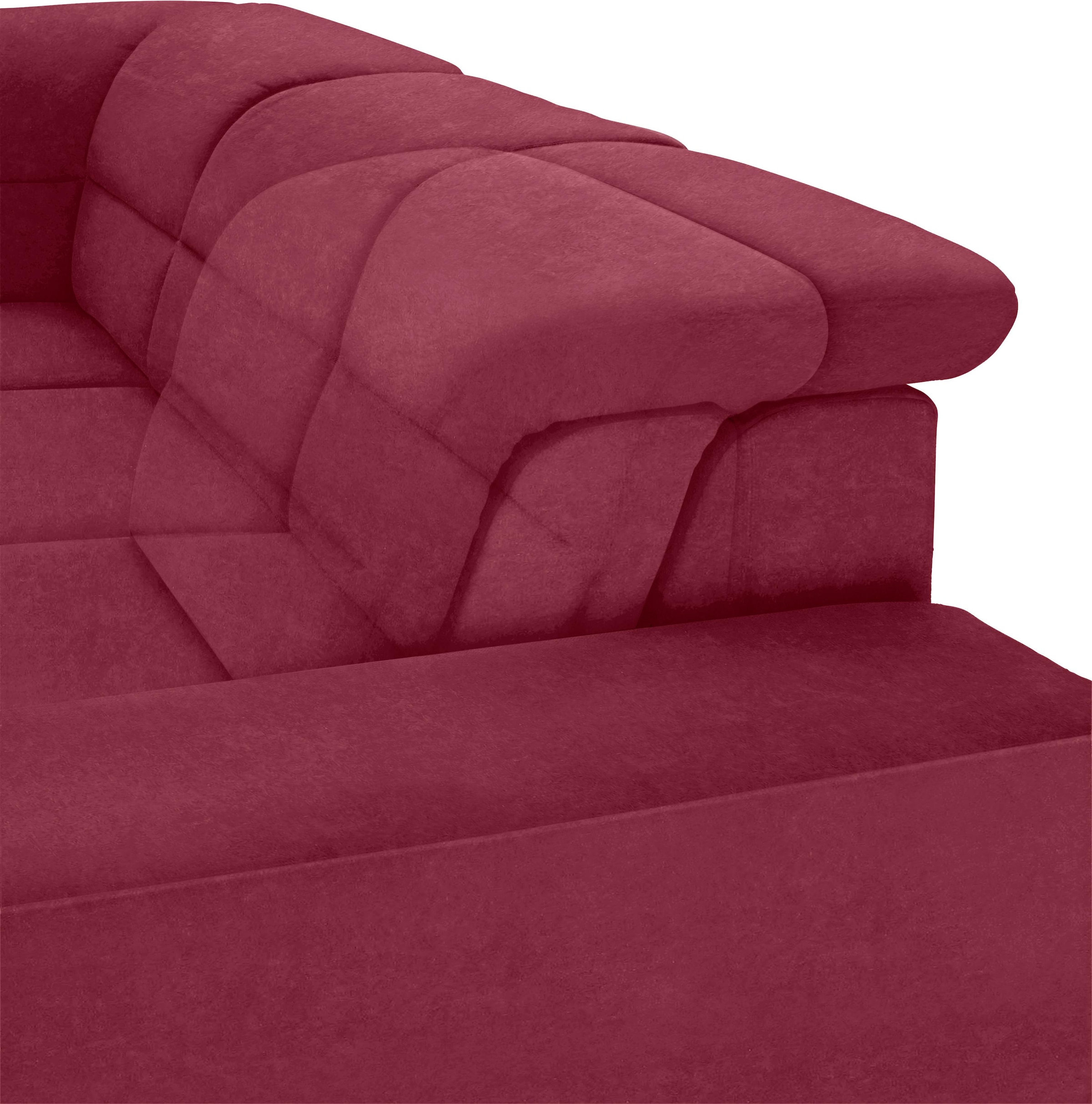 sit&more Ecksofa »Mariola L-Form«, mit Federkern und Ottomane, inklusive Sitztiefenverstellung
