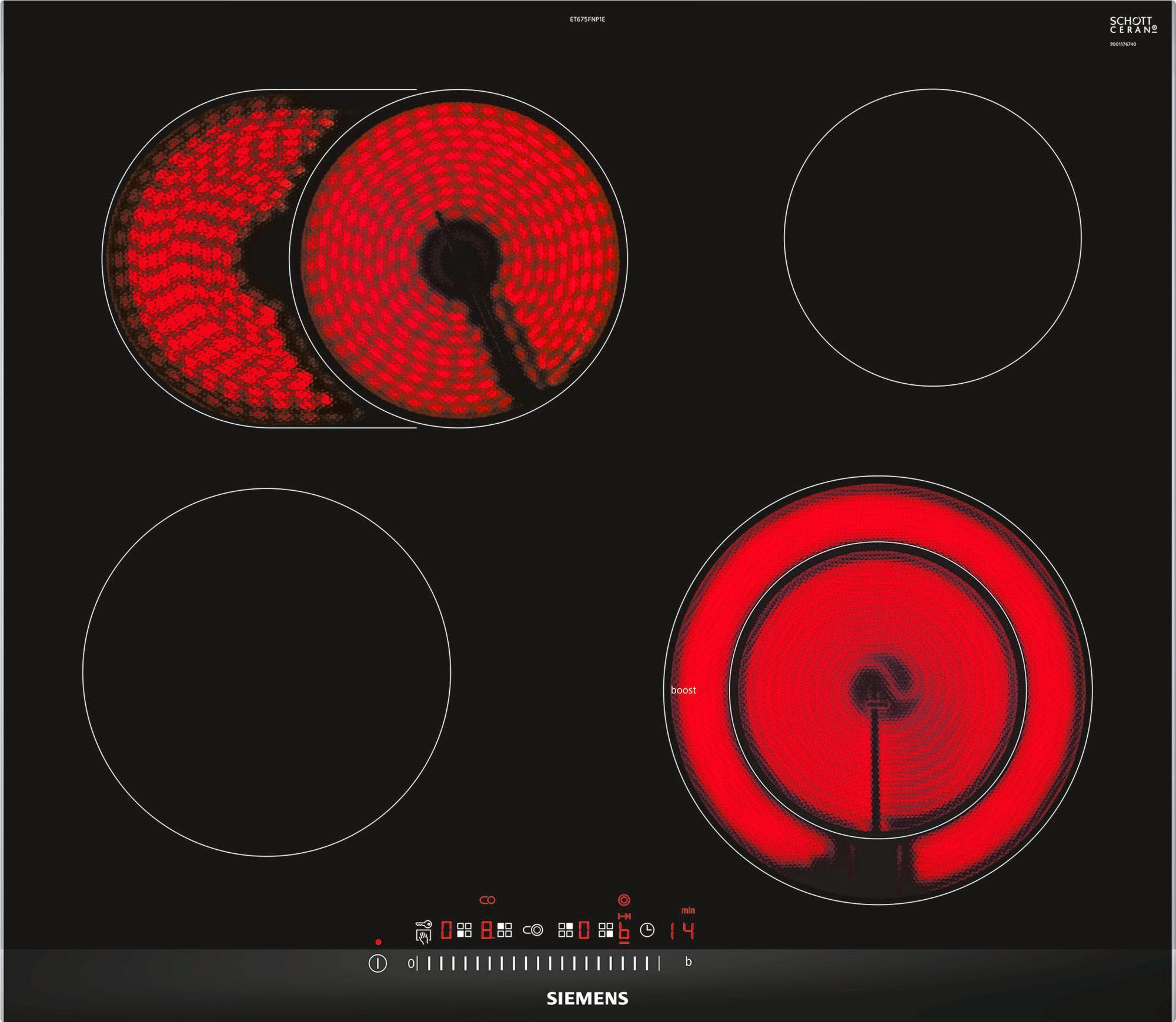 SIEMENS Elektro-Kochfeld von SCHOTT CERAN® »ET675FNP1E«
