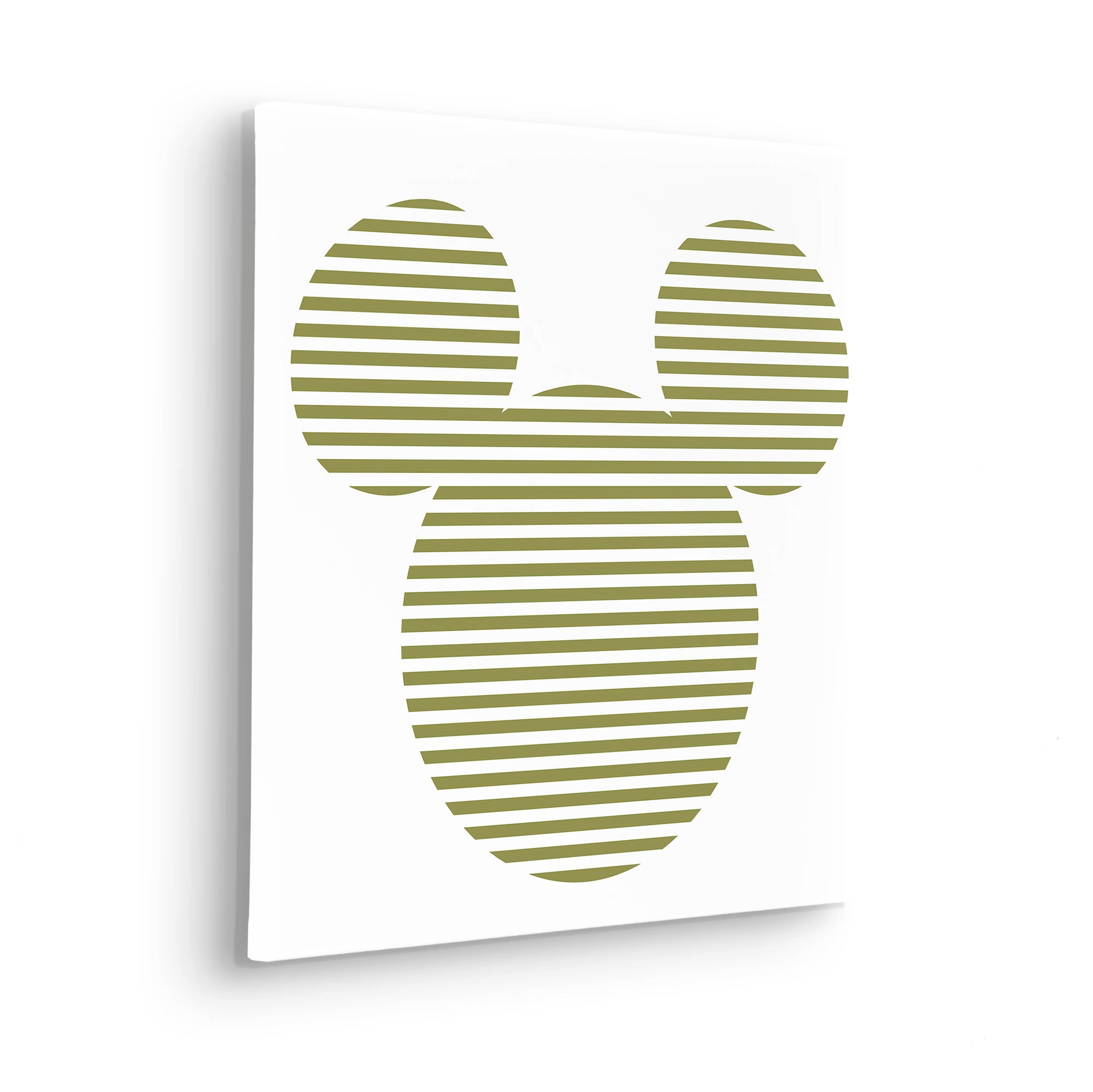 Komar Leinwandbild »Mickey Horizontal Stripes - Größe 40 x 40 cm« Natur 1 S günstig online kaufen