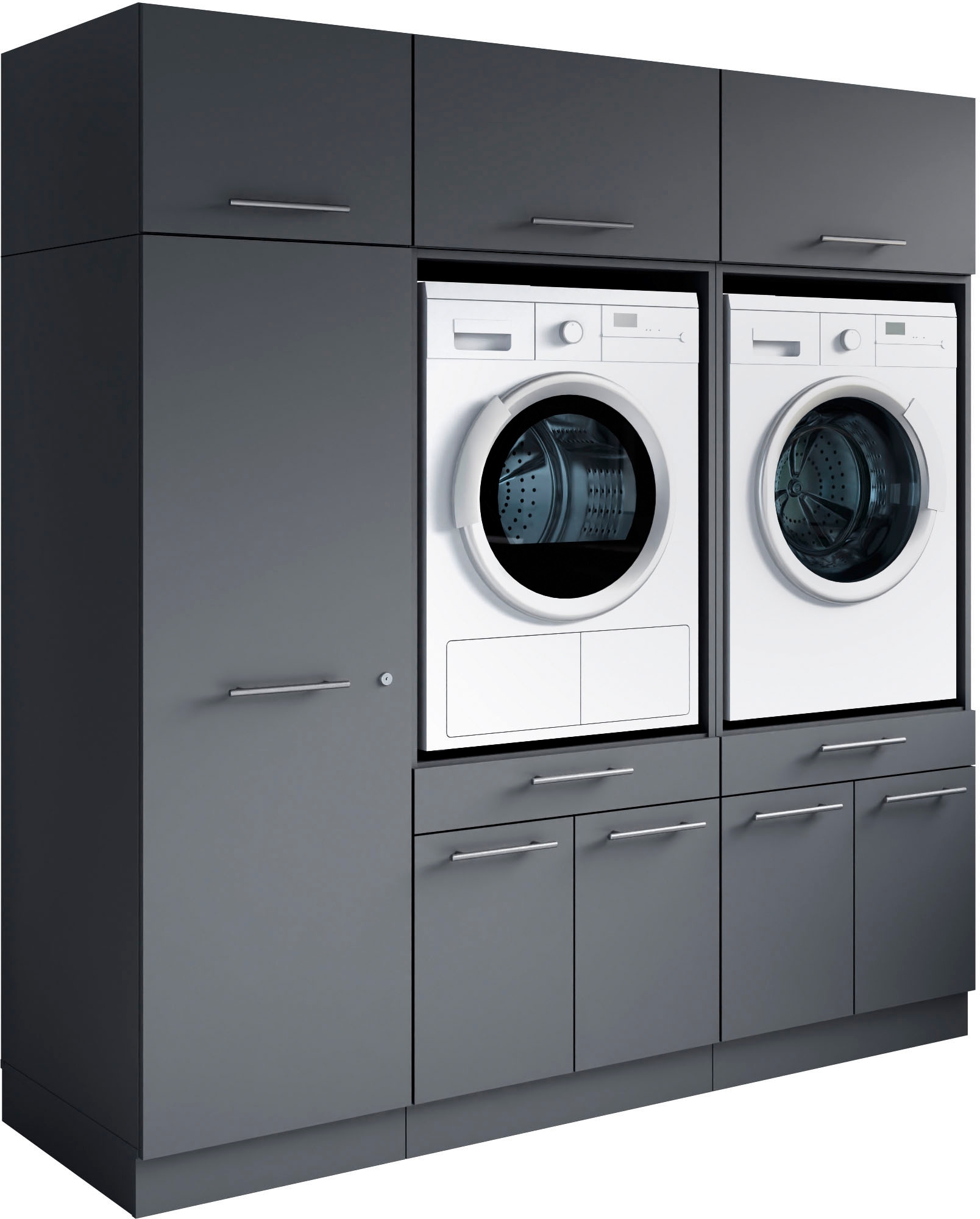 Laundreezy Mehrzweckschrank-Set »Laundreezy, 6-tlg. Mehrzweckschrank-Set B/H/T 186/200/68 cm« 6 Stk. tlg.