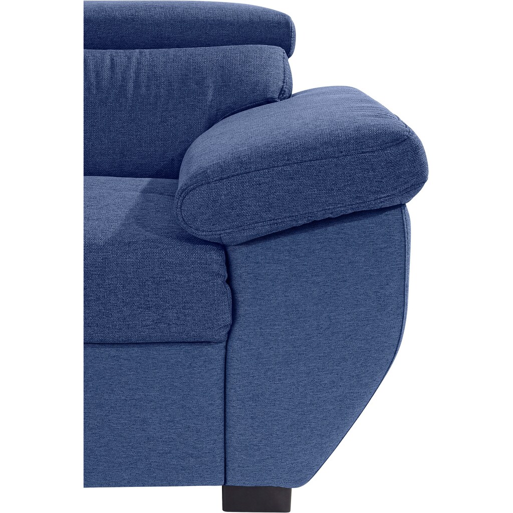 COTTA Polstergarnitur, (Set), Set: bestehend aus 2,5-Sitzer Sofa und Hocker, 2,5-Sitzer Inklusive Rückenverstellung