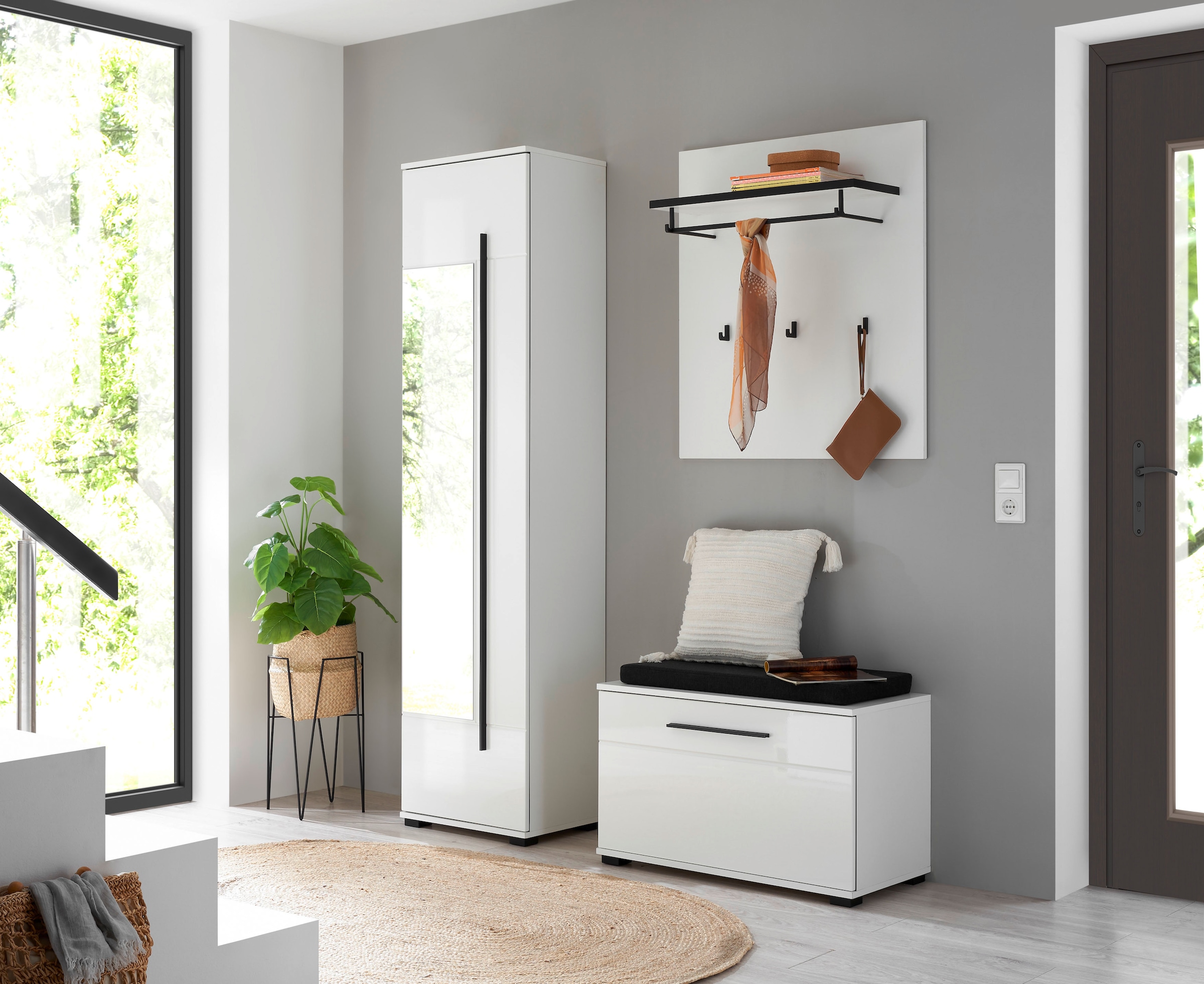 Home affaire Garderoben-Set »Cantara, moderne Garderobe, Komplettset mit viel Stauraum« Komplett-Set, 3 Stk. tlg.