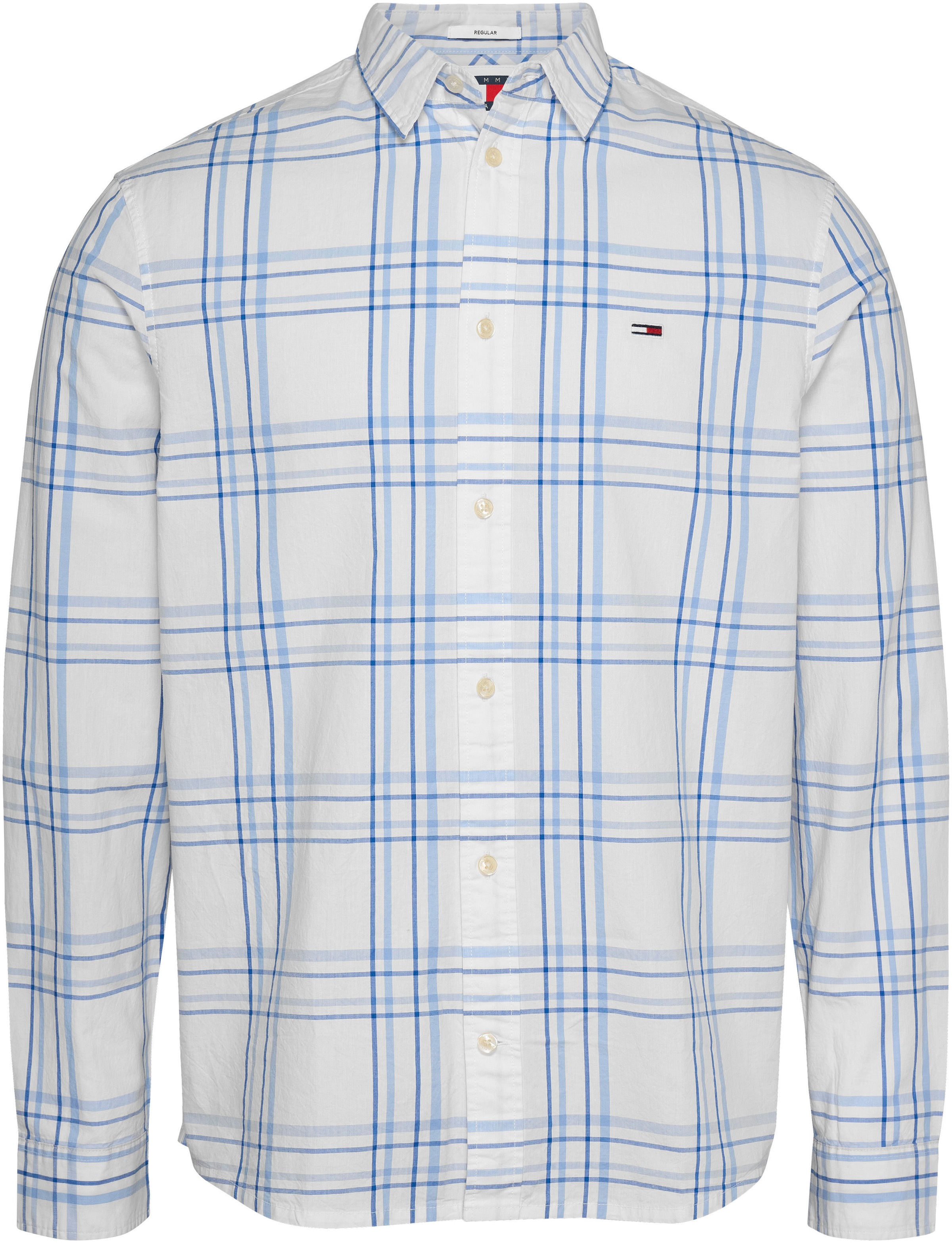 Tommy Jeans Langarmhemd »TJM REG POPLIN CHECK SHIRT«