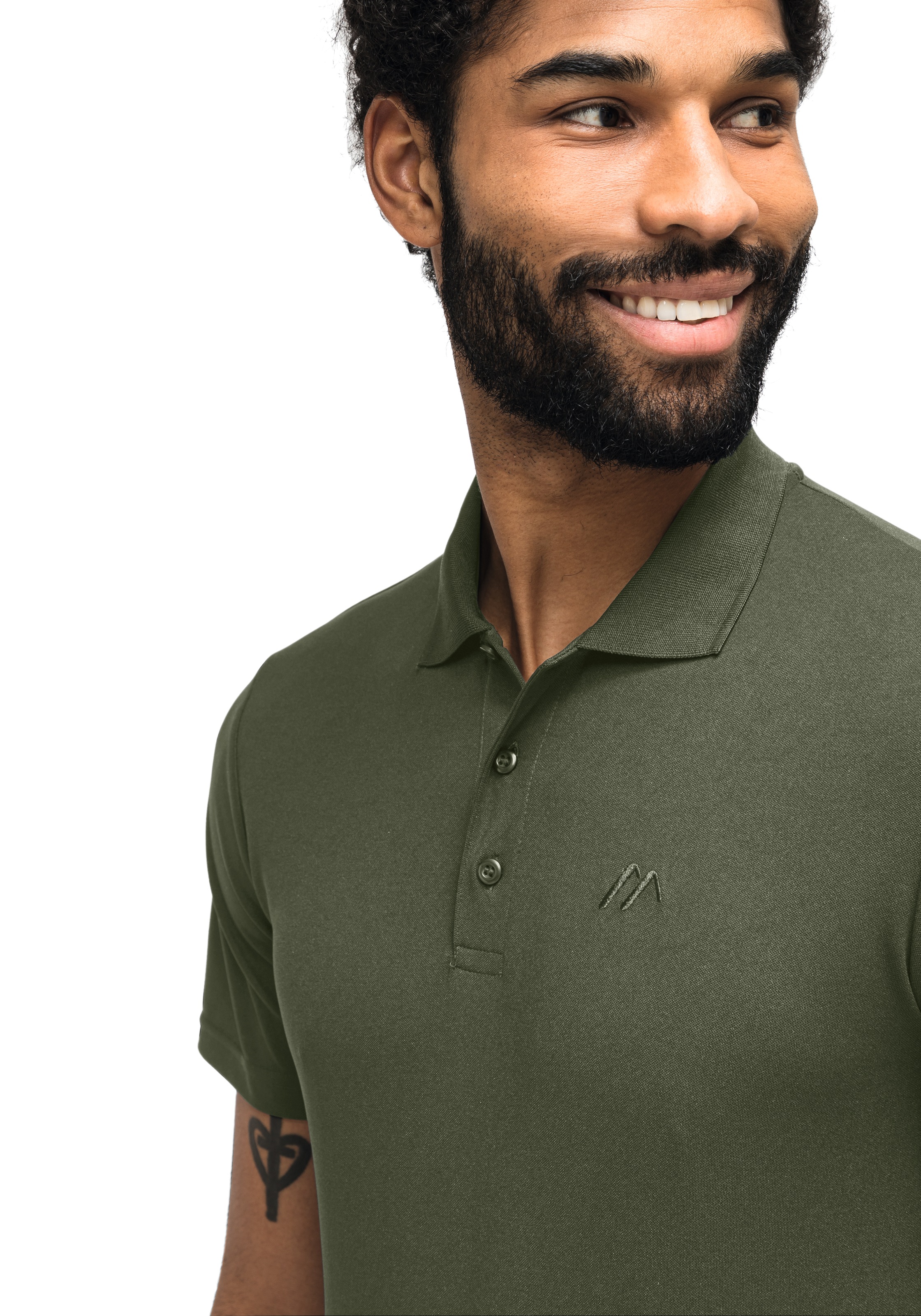 Maier Sports Funktionsshirt »Ulrich«, Herren Poloshirt, kurzarm Freizeit-Shirt mit Hemdkragen, Reg. Fit