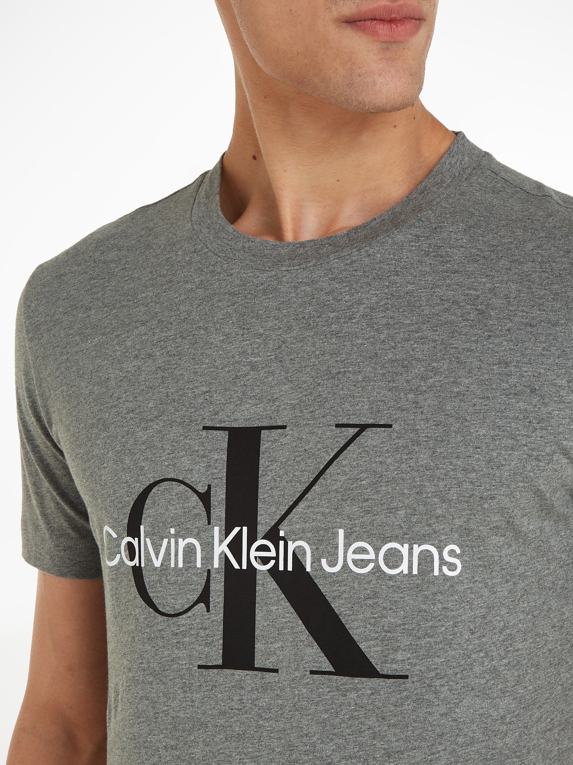 Calvin Klein Jeans T-Shirt »ICONIC MONOGRAM SLIM TEE«, mit großem CK-Print