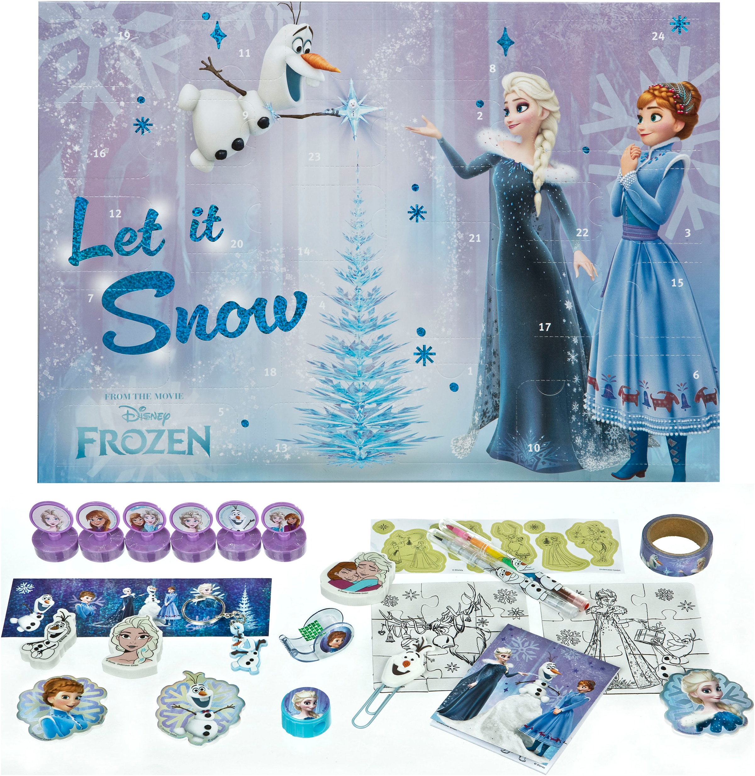 UNDERCOVER Spielzeug-Adventskalender »Frozen«, ab 6 Jahren