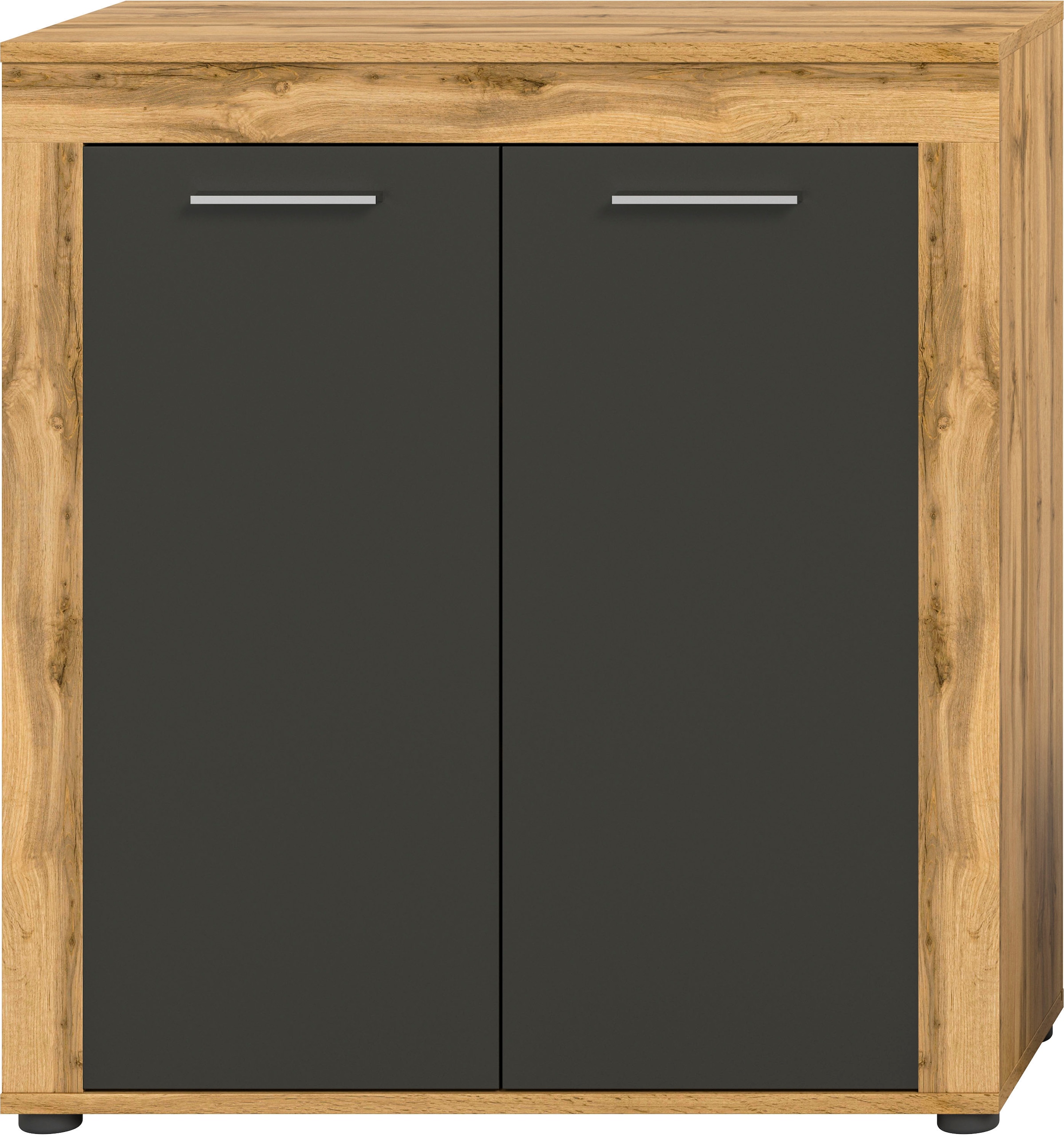 INOSIGN Highboard »Aosta, Höhe 88 cm, in verschiedenen Farbausführungen«, mit 2 Türen und 3 Fächern, Wohnzimmer, Kommode, Schrank