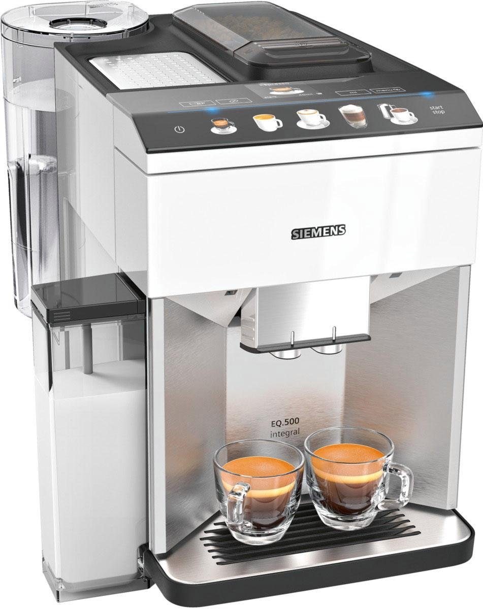 Bild von SIEMENS Kaffeevollautomat »EQ.500 integral TQ507D02«, einfache Bedienung, integrierter Milchbehälter, 2 Tassen gleichzeitig
