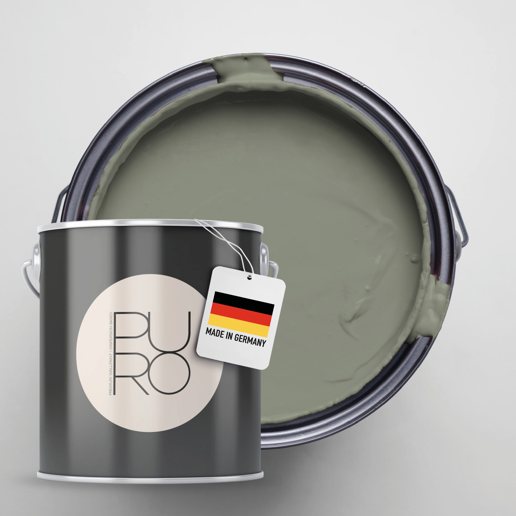 A.S. Création Wandfarbe »Premium Innenwandfarbe PURO Tuchmatt calm taupe« ideal für Wohnzimmer, Schlafzimmer, Flur und Küche, Farbwelt Taupe