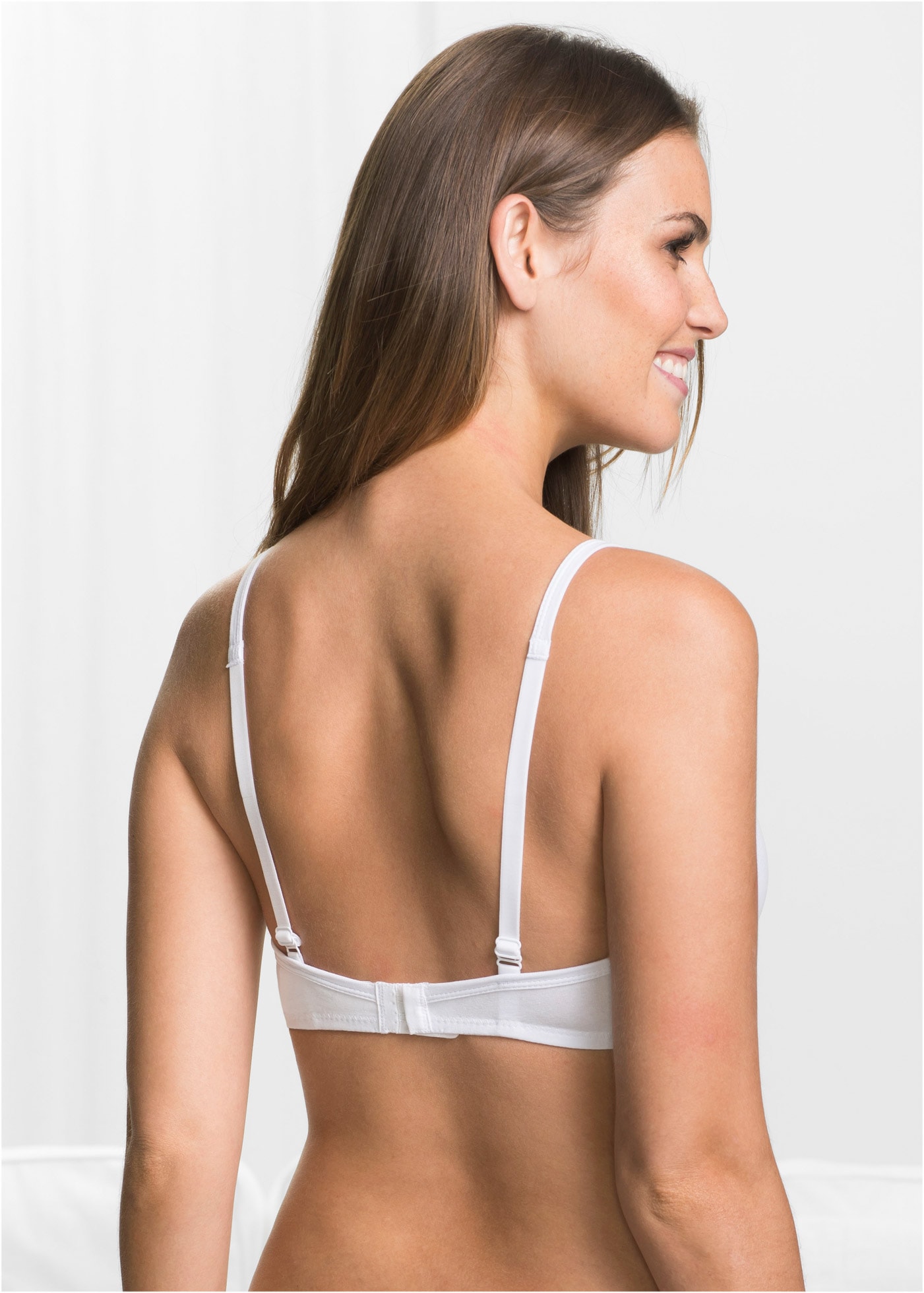 bonprix Schalen-BH »Schalen BH ohne Bügel mit Baumwolle (3er Pack)« Packung, 3 Stk. nahtlose, leicht gepolsterte Cups, ohne Bügel