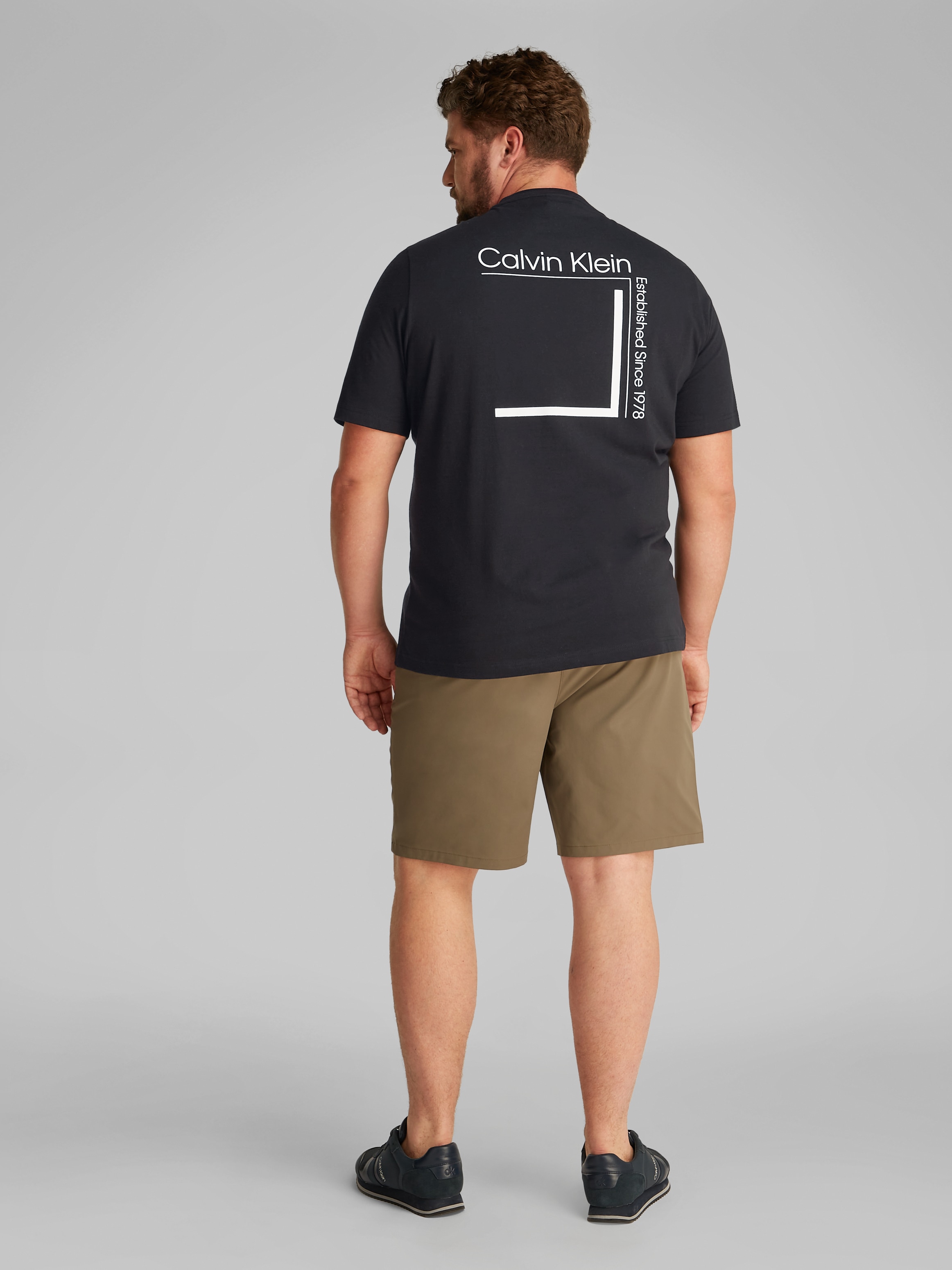 Calvin Klein Big&Tall T-Shirt »BT_CP-LINEAR BOX LOGO T-SHIRT«, in großen Größen