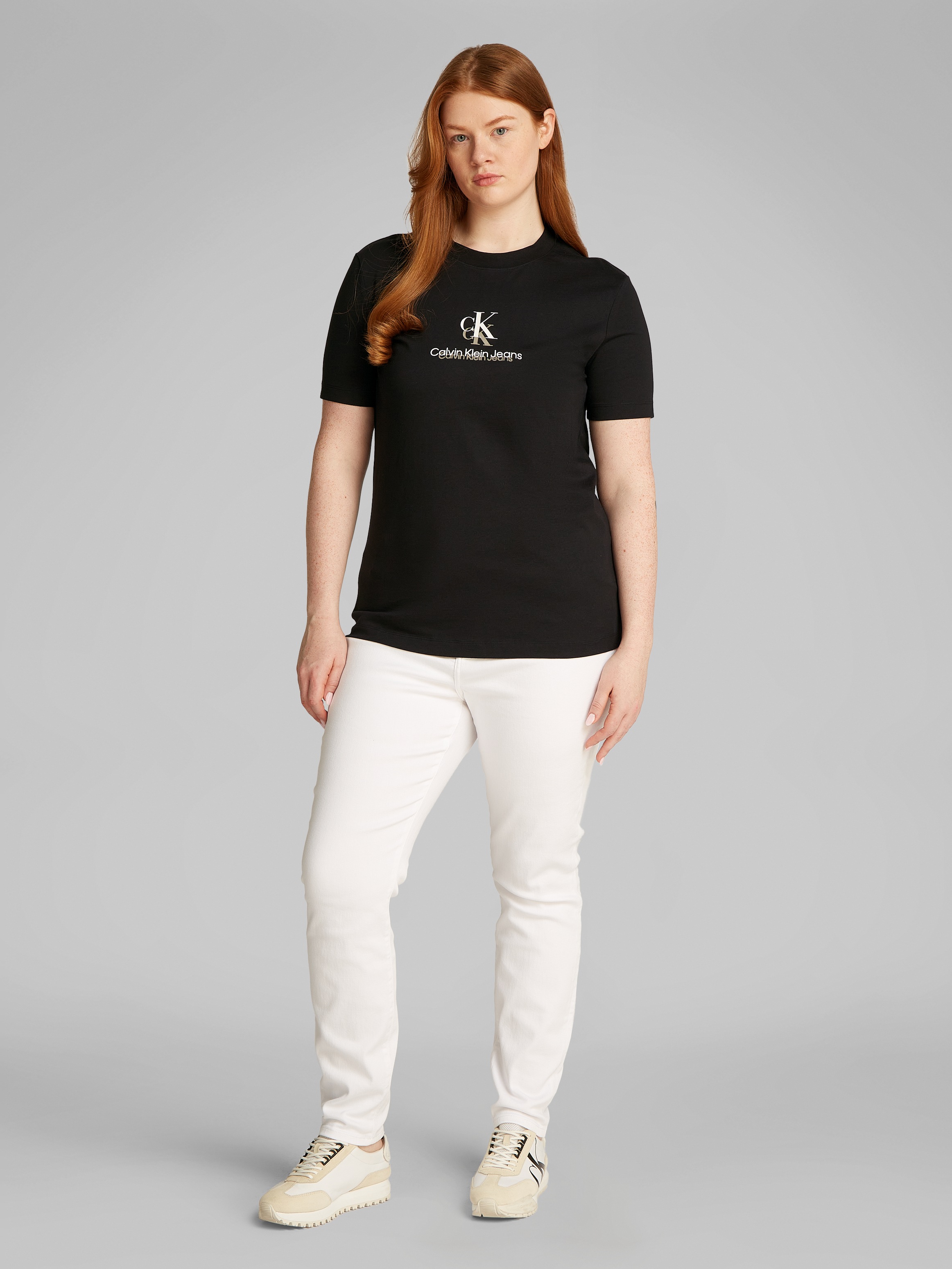 Calvin Klein Jeans Plus T-Shirt »PLUS SHADOW GRAPHIC REGULAR TEE«, in großen Größen
