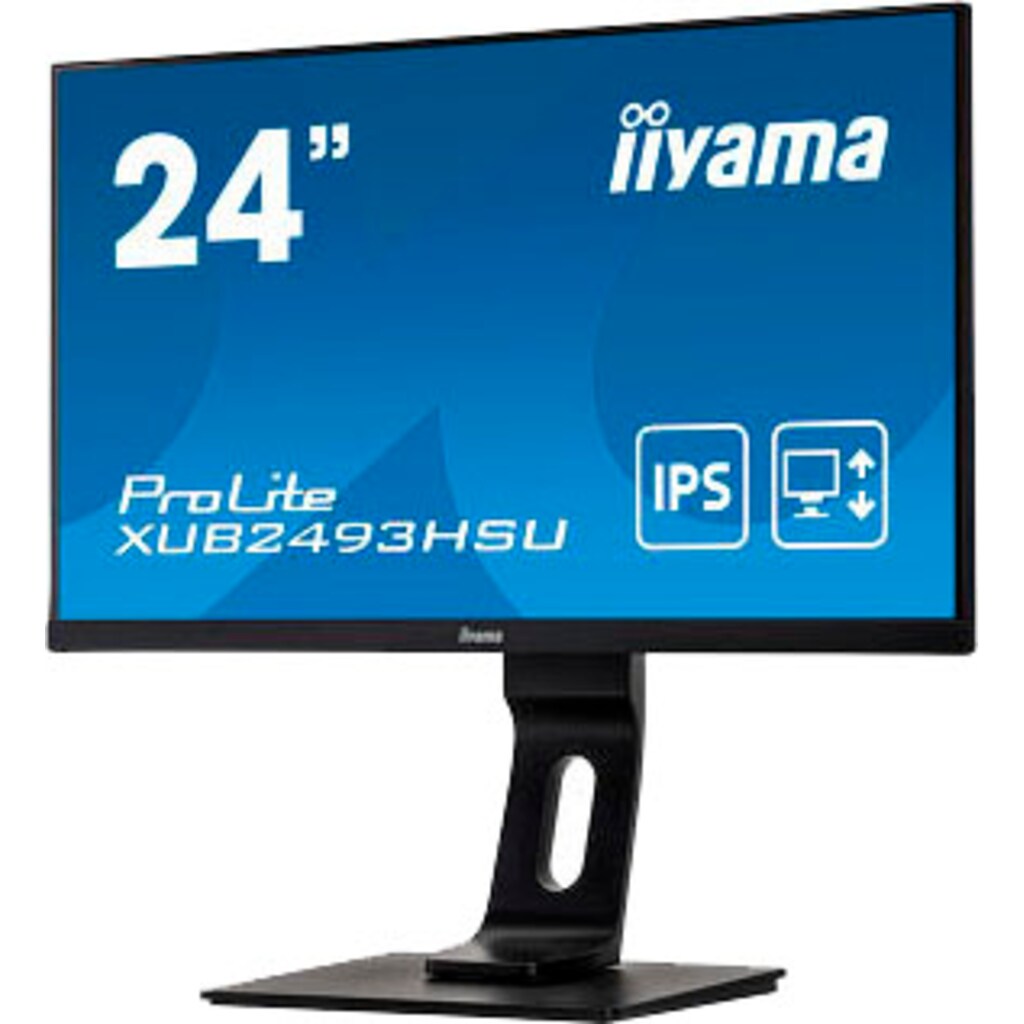 Iiyama LED-Monitor »PROLITE XUB2493HSU-B1«, 60,5 cm/23,8 Zoll, 1920 x 1080 px, Full HD, 4 ms Reaktionszeit, 60 Hz