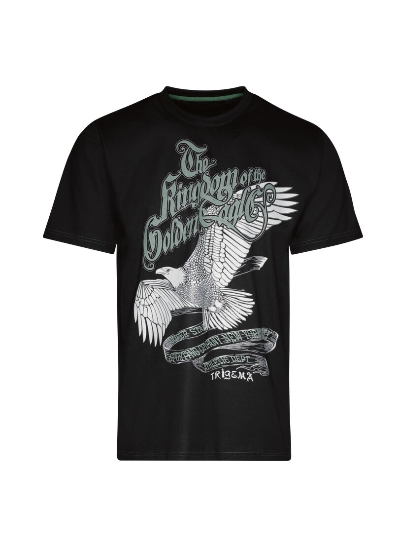 Trigema T-Shirt »TRIGEMA T-Shirt mit großem Adler-Printmotiv«, (1 tlg.)