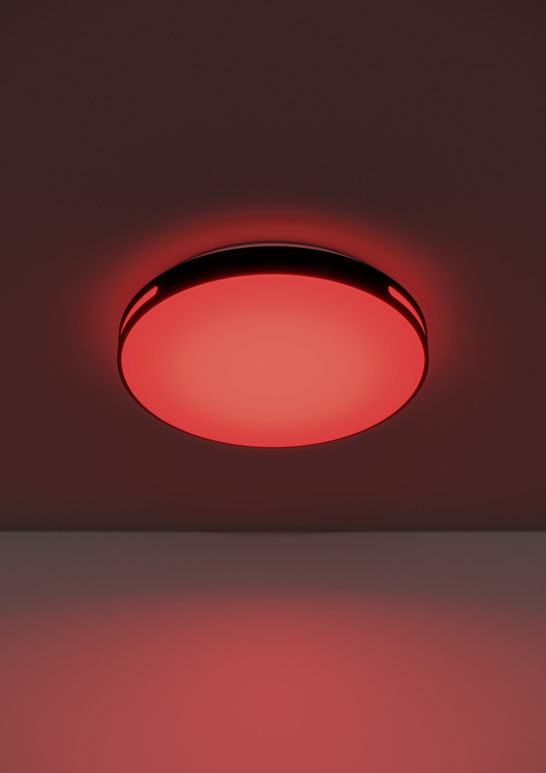 EGLO LED Deckenleuchte »MONTEGRANARO-Z Deckenlampe, Disco-Modus, ZigBee 3.0, Wohnzimmerlampe« LED-Modul 1 Stk. RGB | warmweiß - kaltweiß Fernbedienung inkl., App / Sprachsteuerung Alexa, H:7,7cm x D:39,4 cm